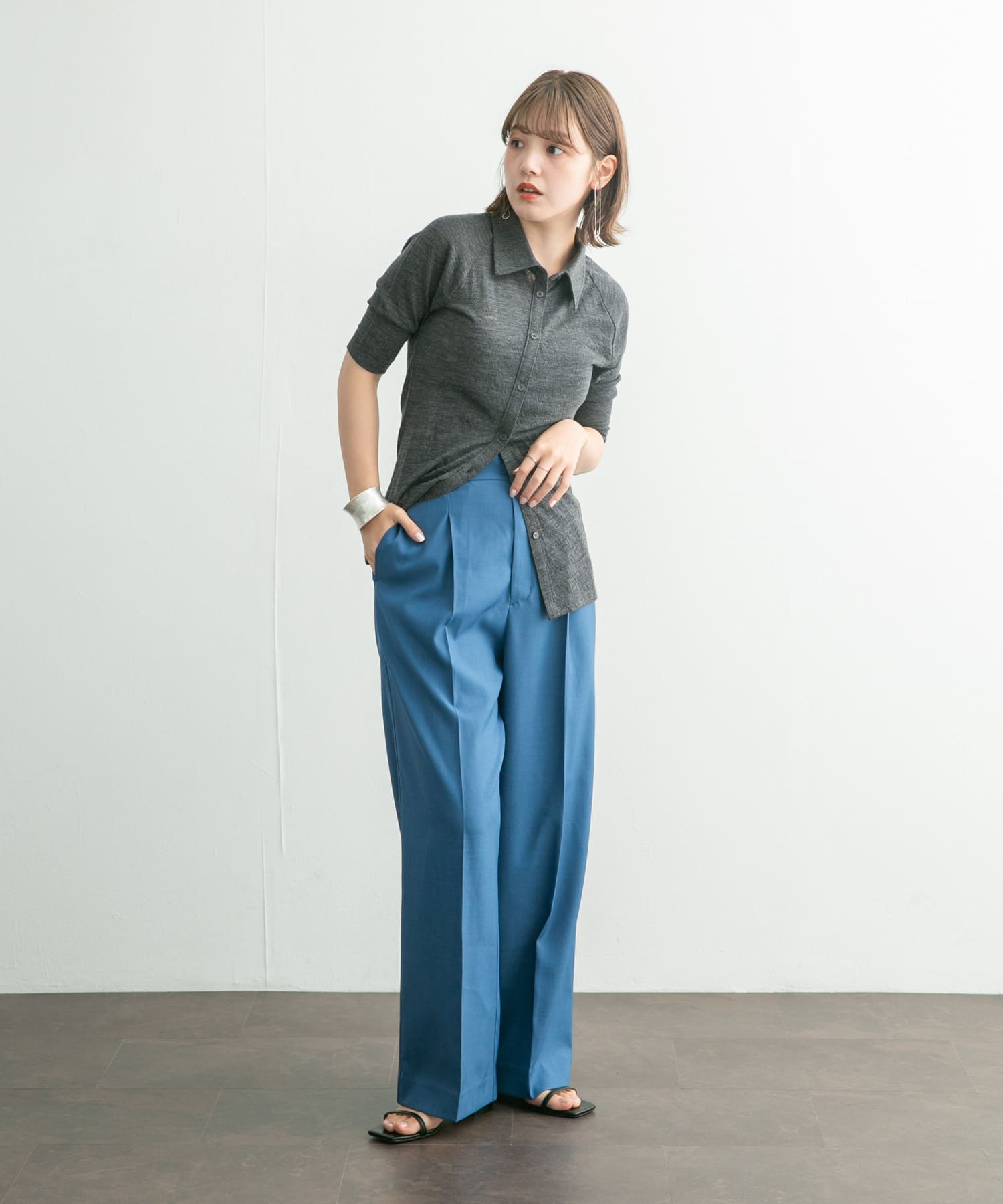 身長：160cm サイズ：one