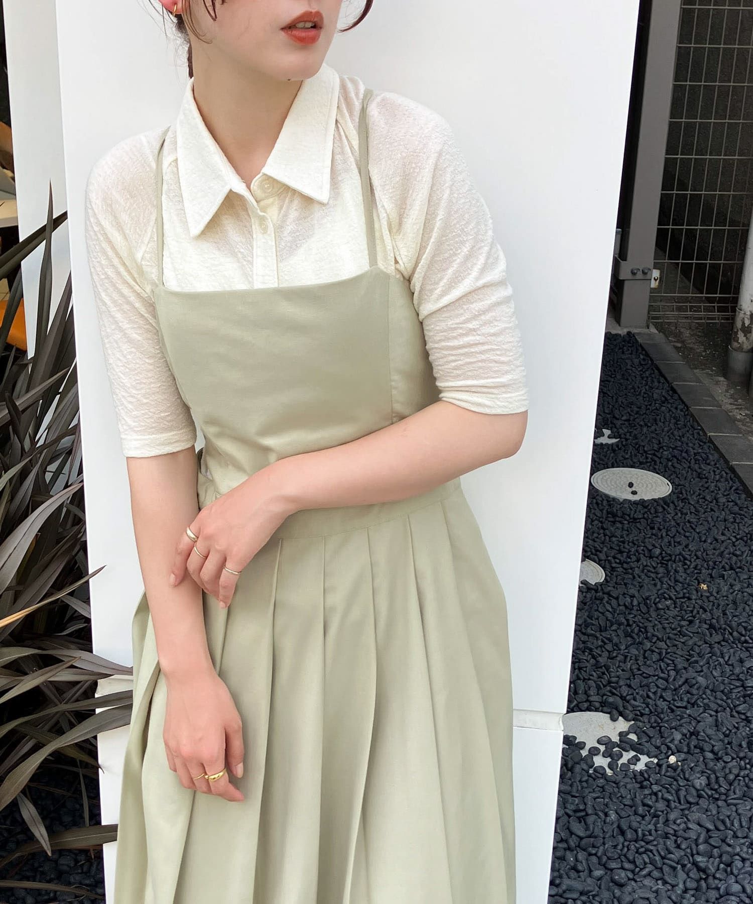 身長：160cm サイズ：one