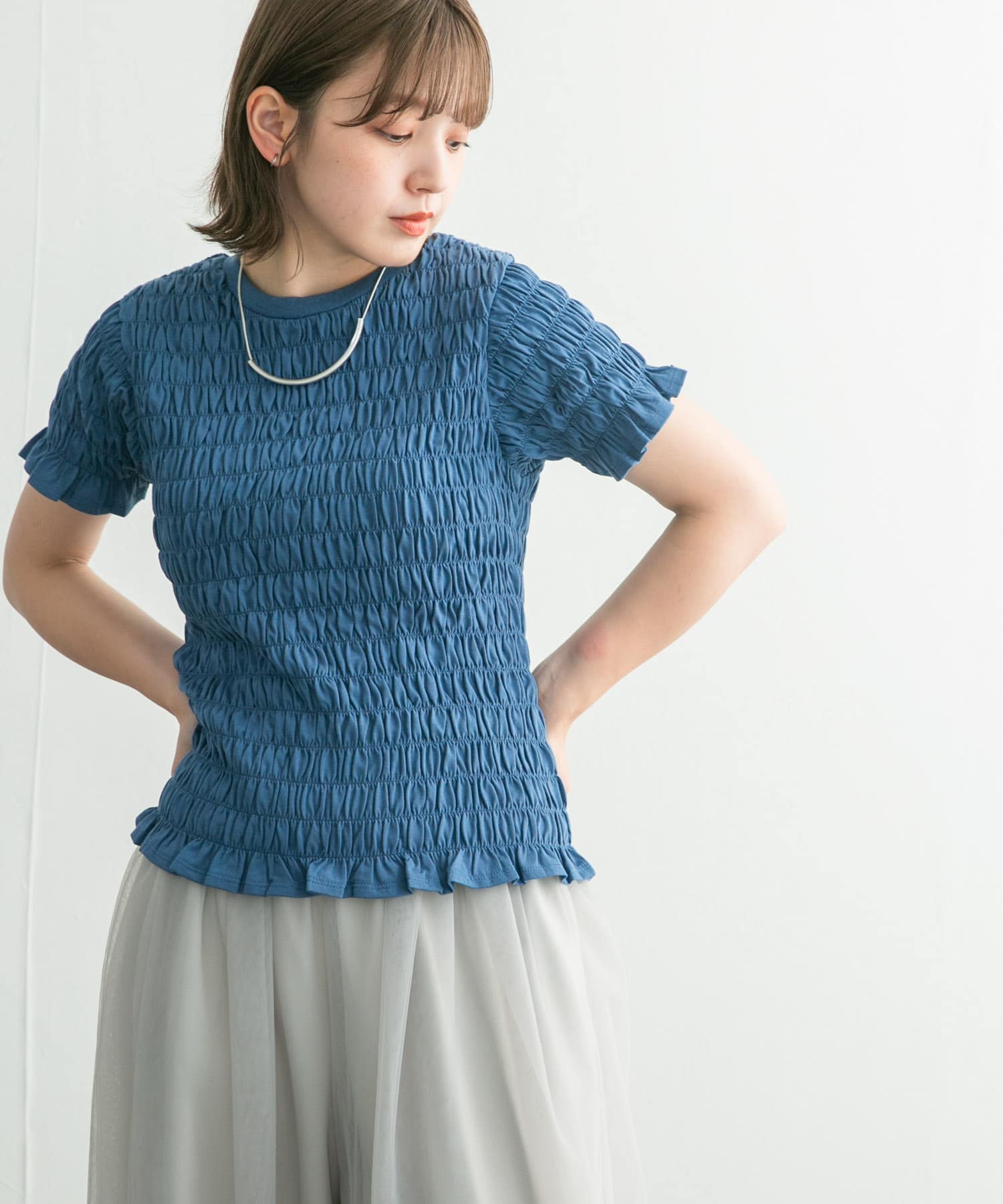 身長：160cm サイズ：one