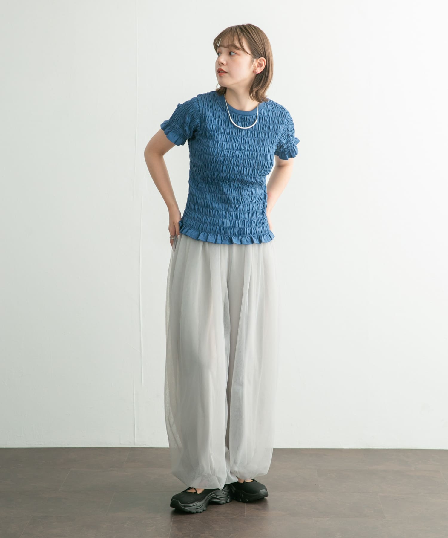 身長：160cm サイズ：one