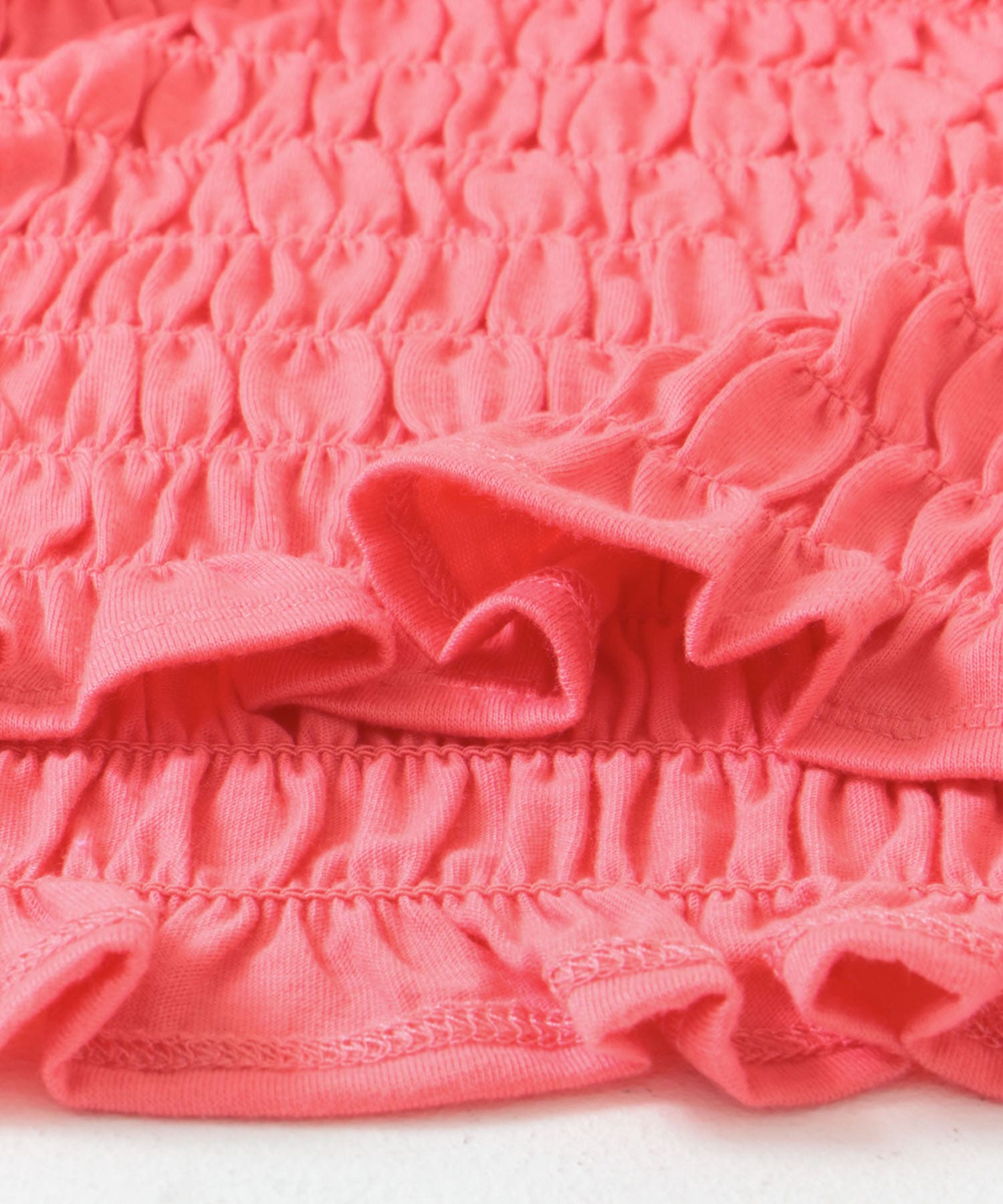 シャーリングプチフリルTEE PINK one