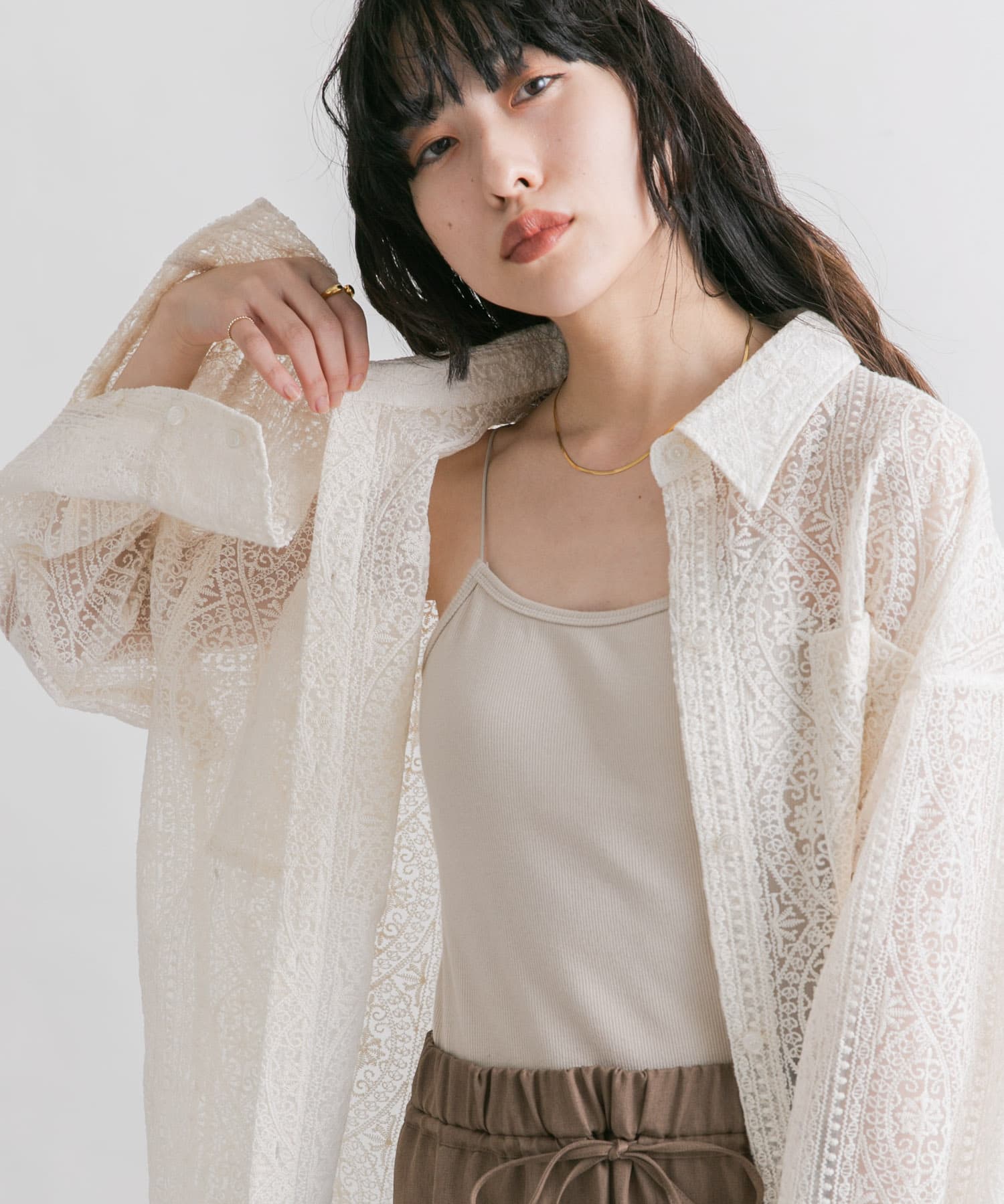 身長：160cm サイズ：one