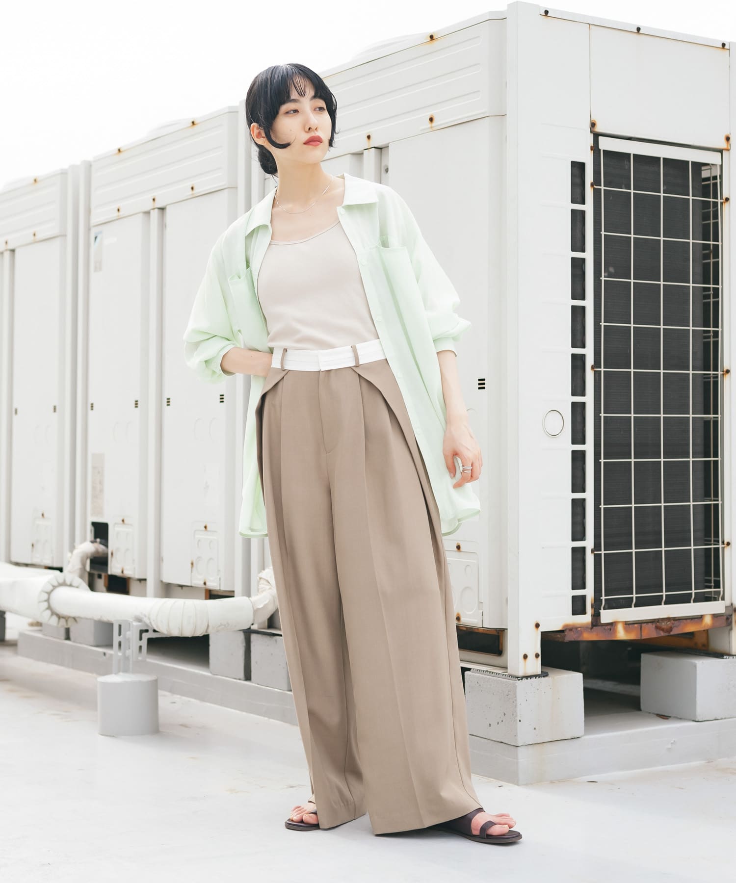 身長：160cm サイズ：one