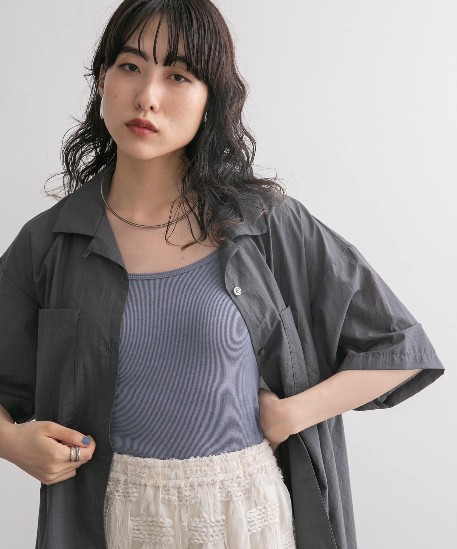 身長：160cm サイズ：one