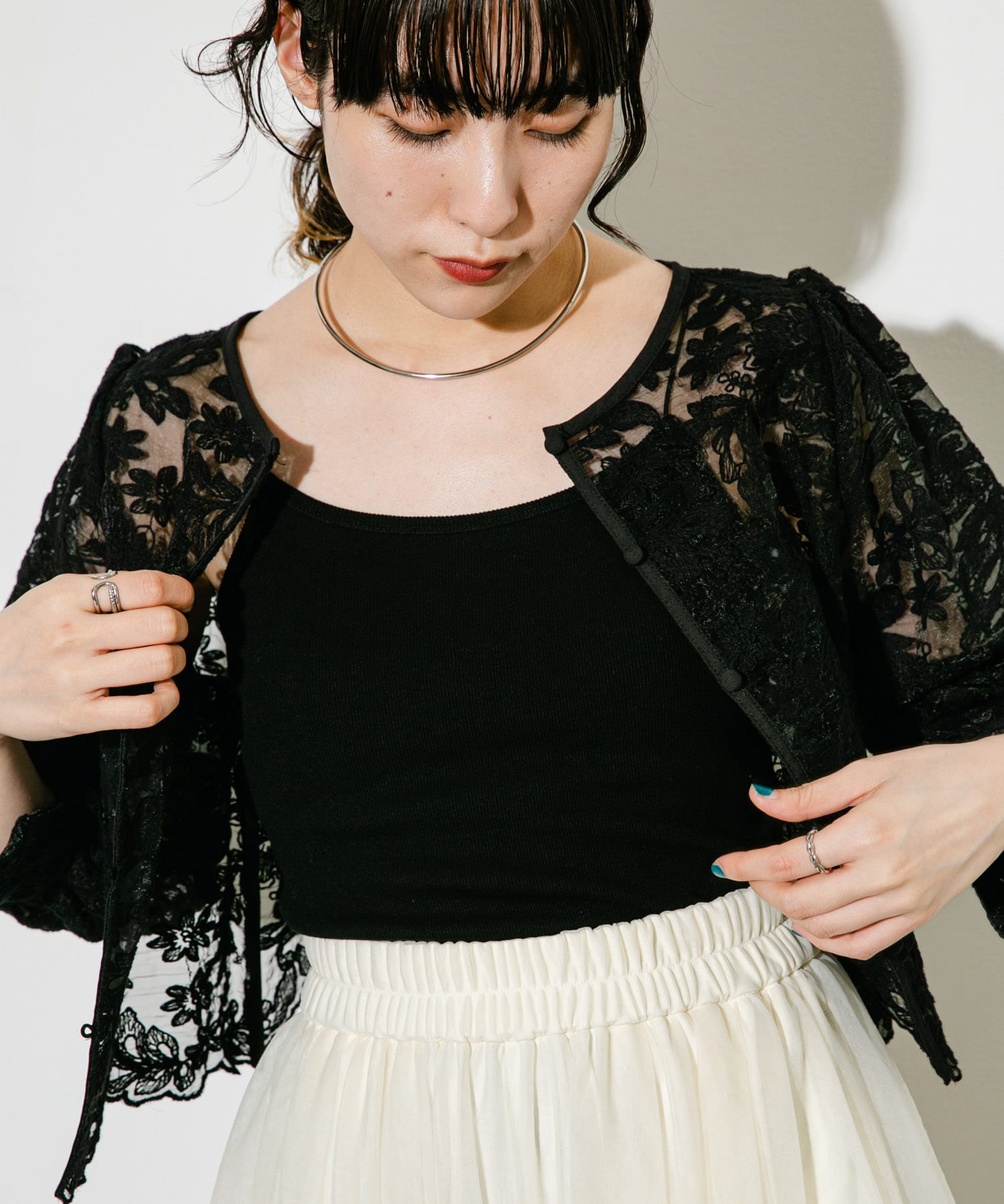 身長：160cm サイズ：one