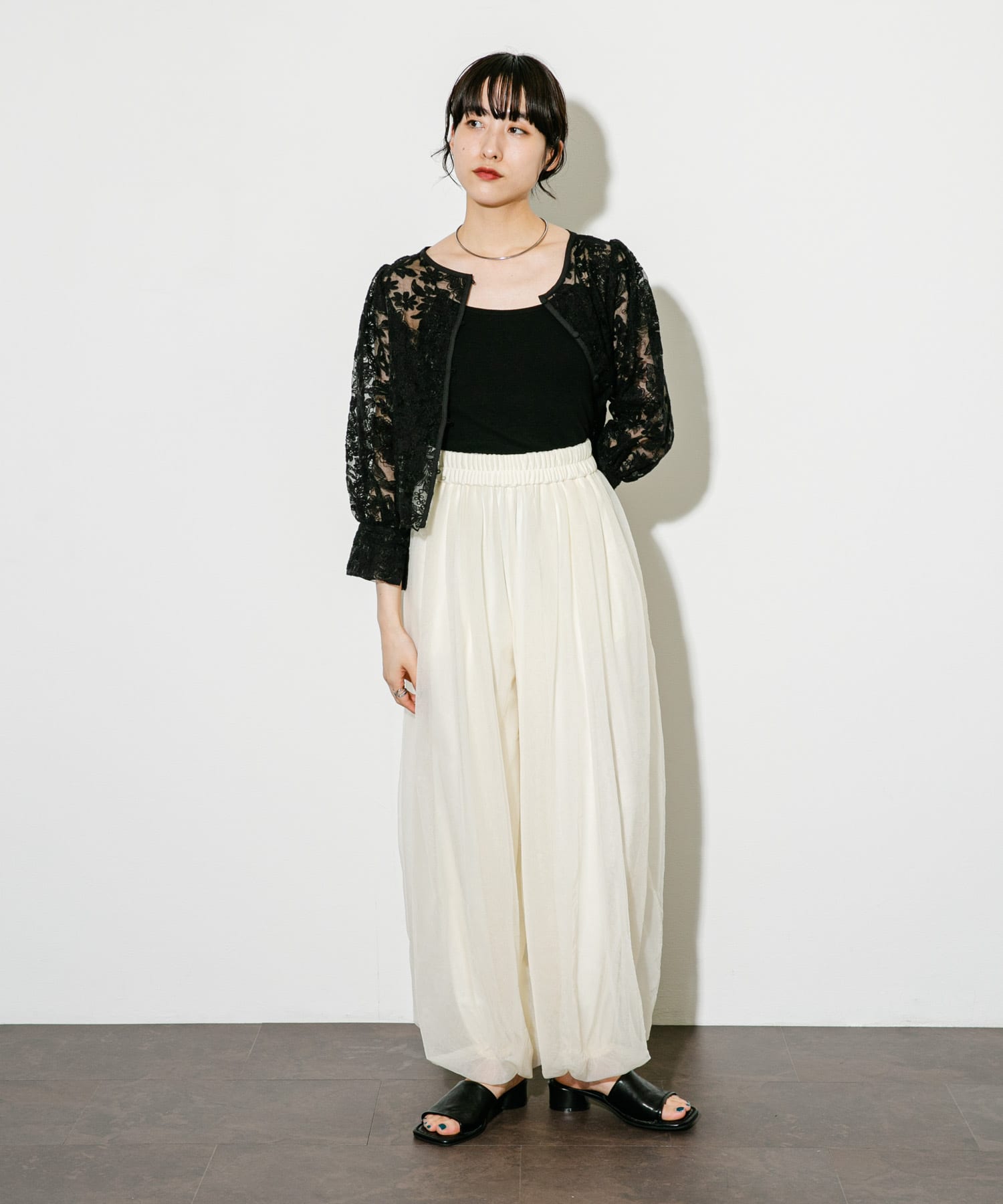 身長：160cm サイズ：one