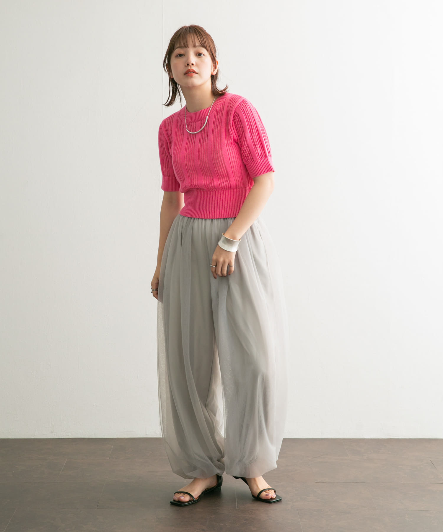 身長：160cm サイズ：one