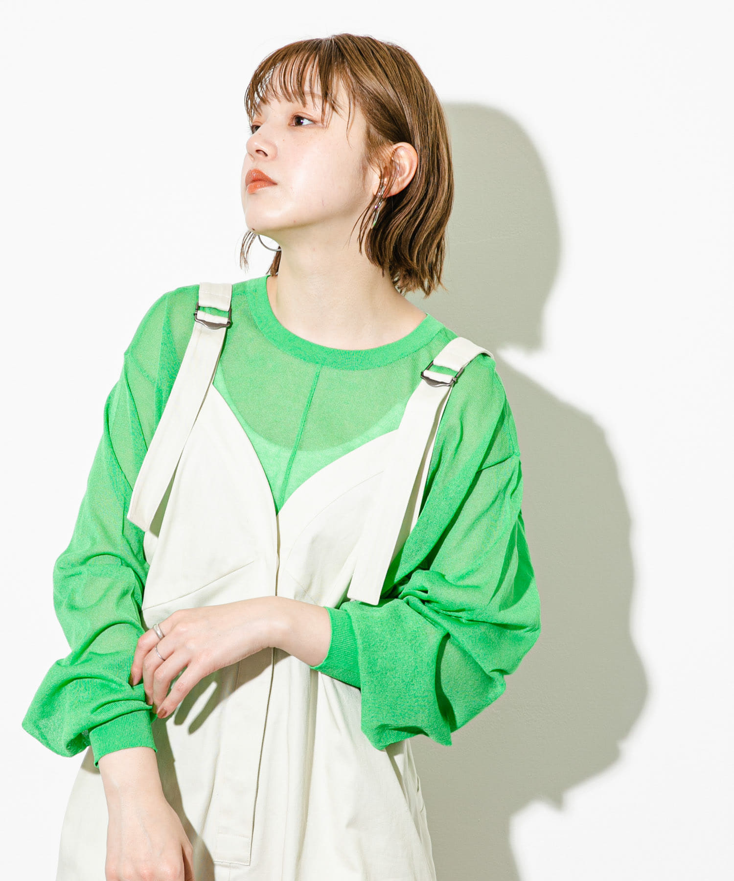 身長：160cm サイズ：one