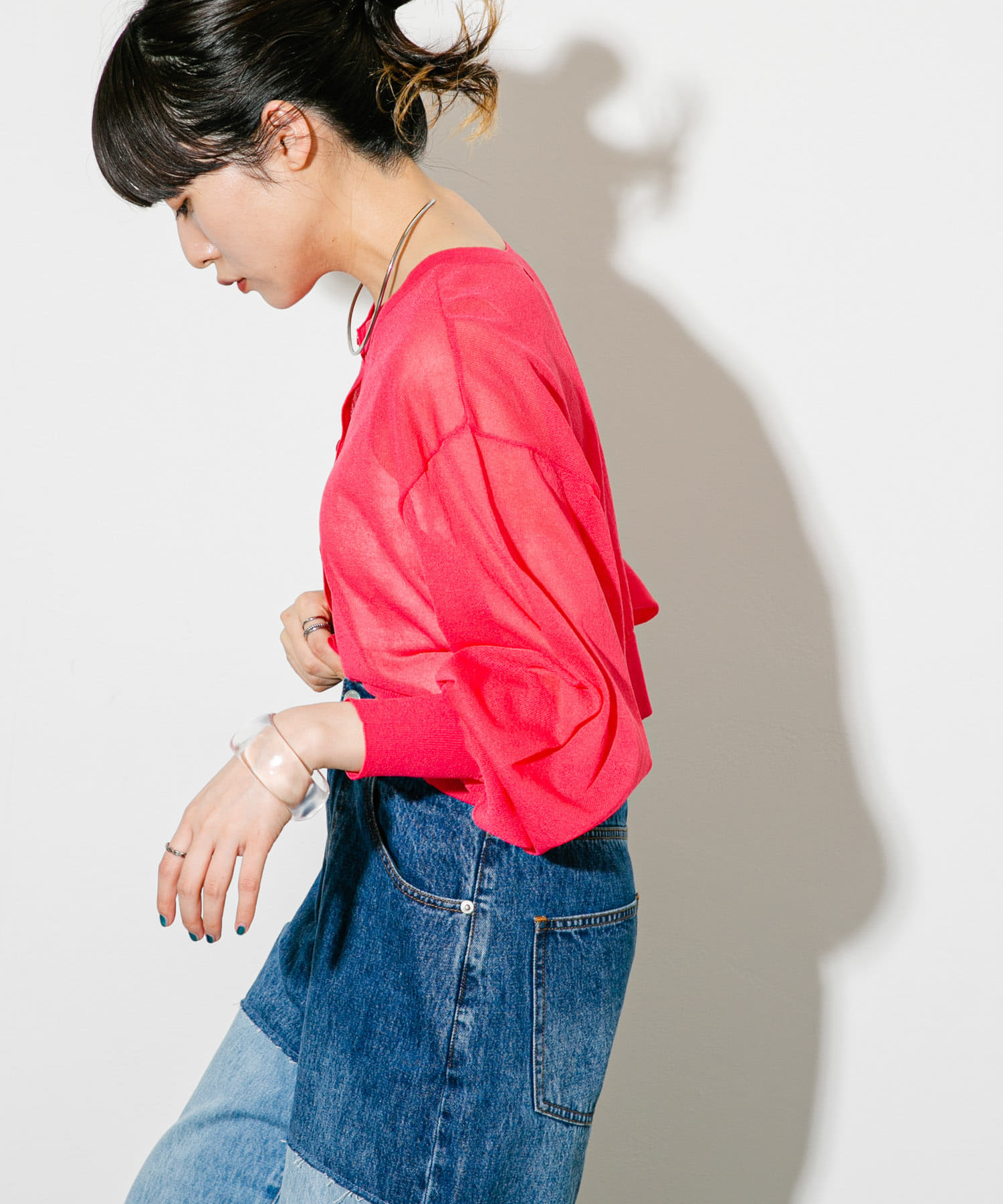 身長：160cm サイズ：one