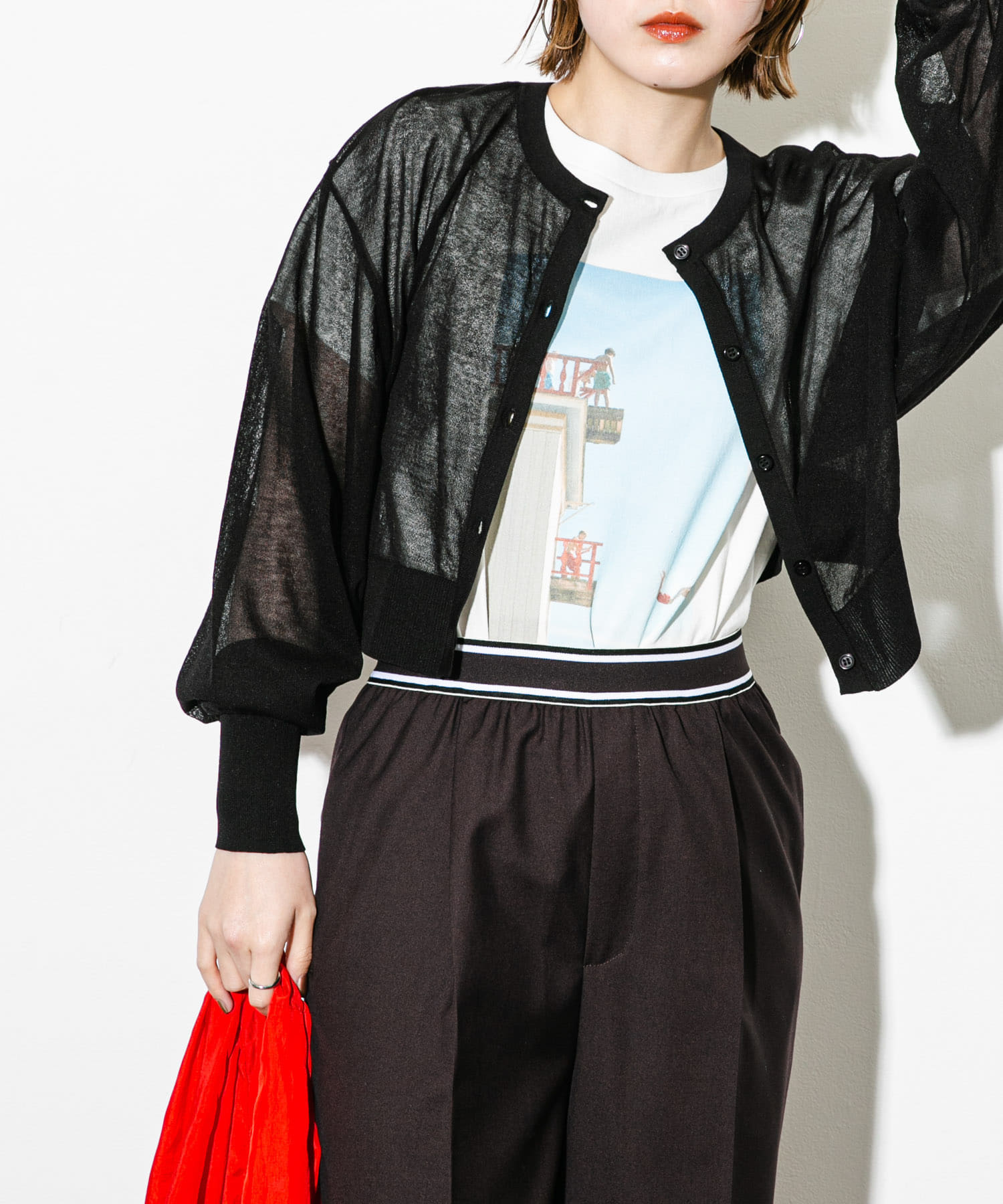 身長：160cm サイズ：one