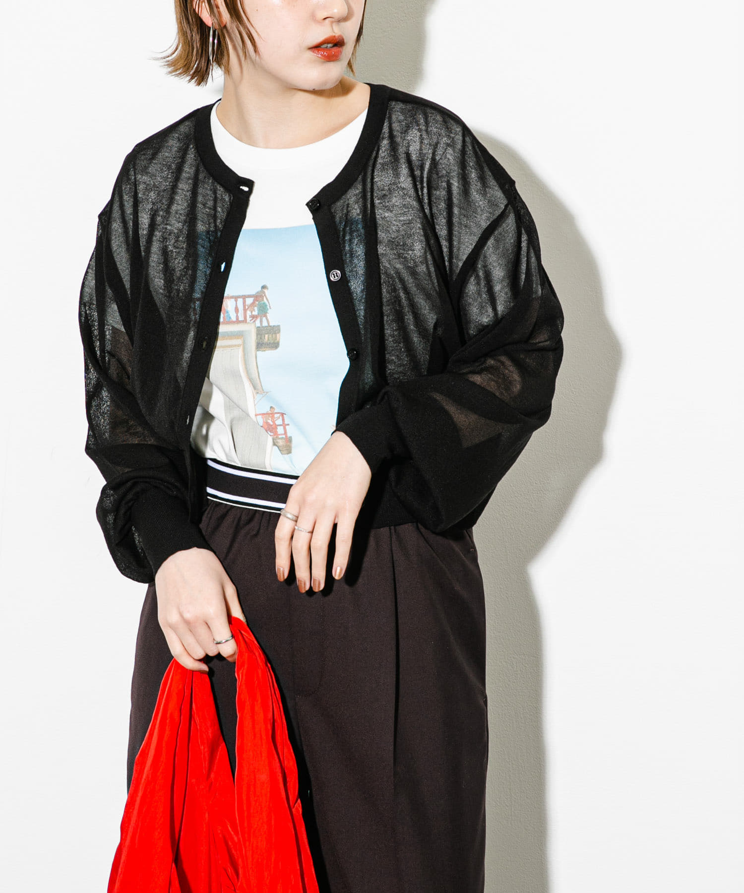 身長：160cm サイズ：one