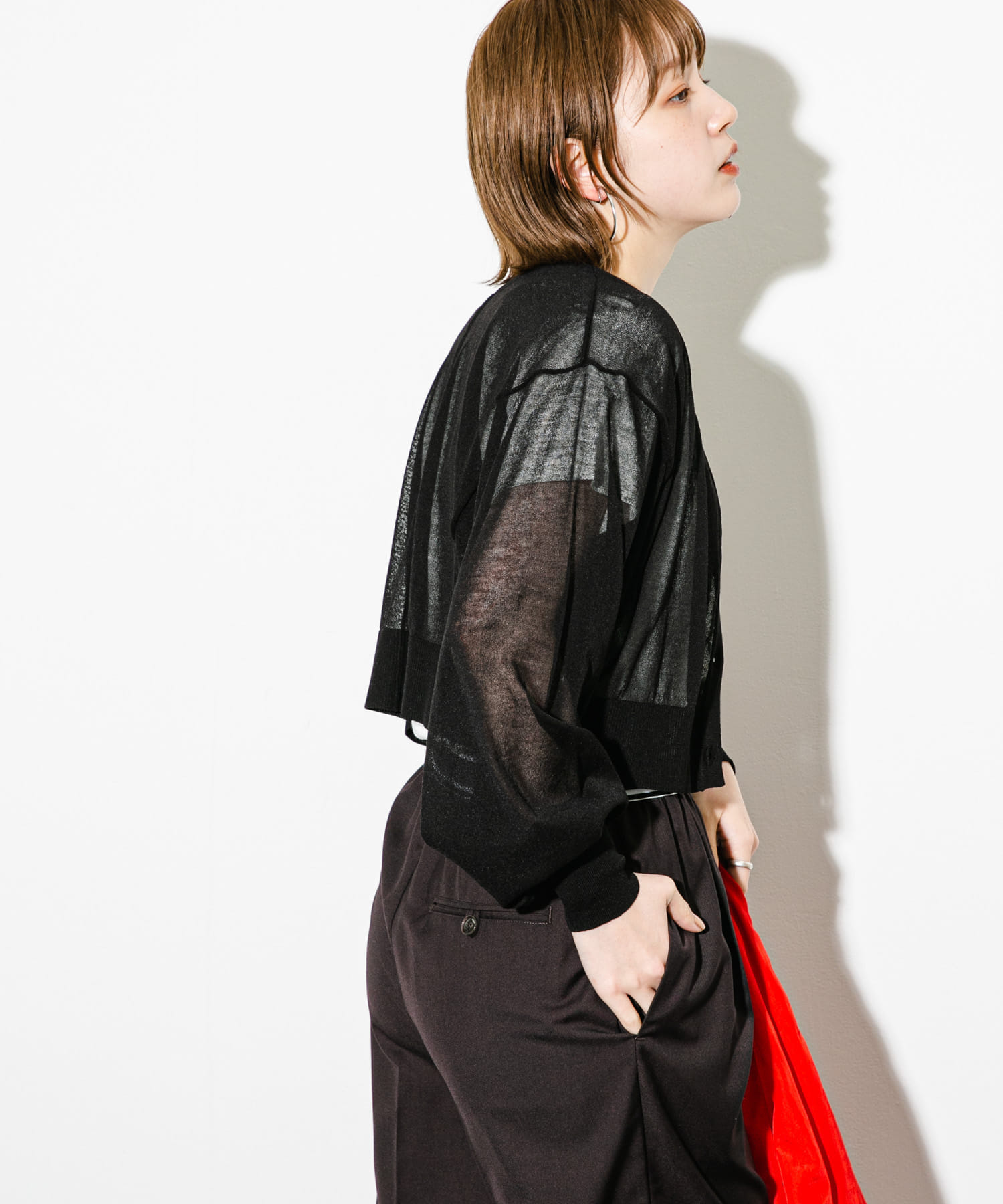 身長：160cm サイズ：one