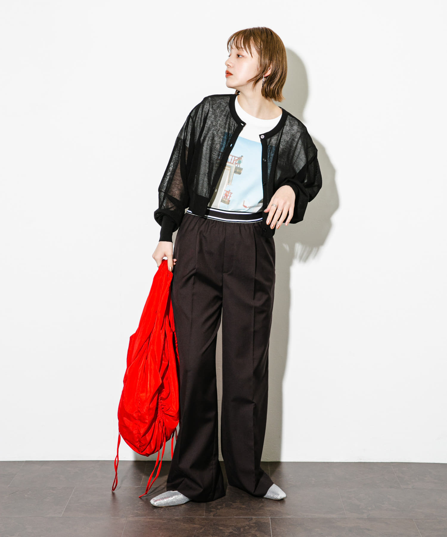 身長：160cm サイズ：one