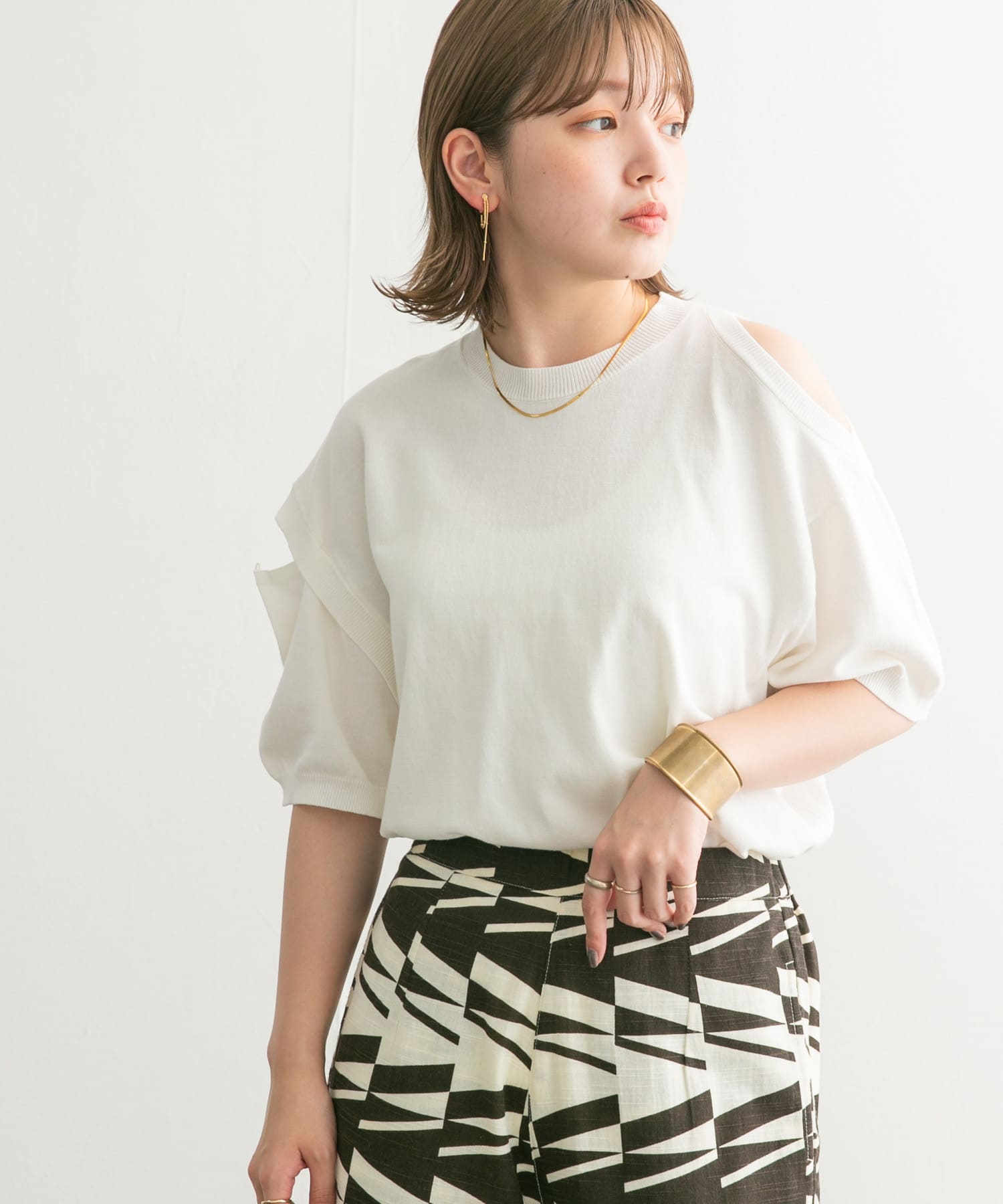 身長：160cm サイズ：one