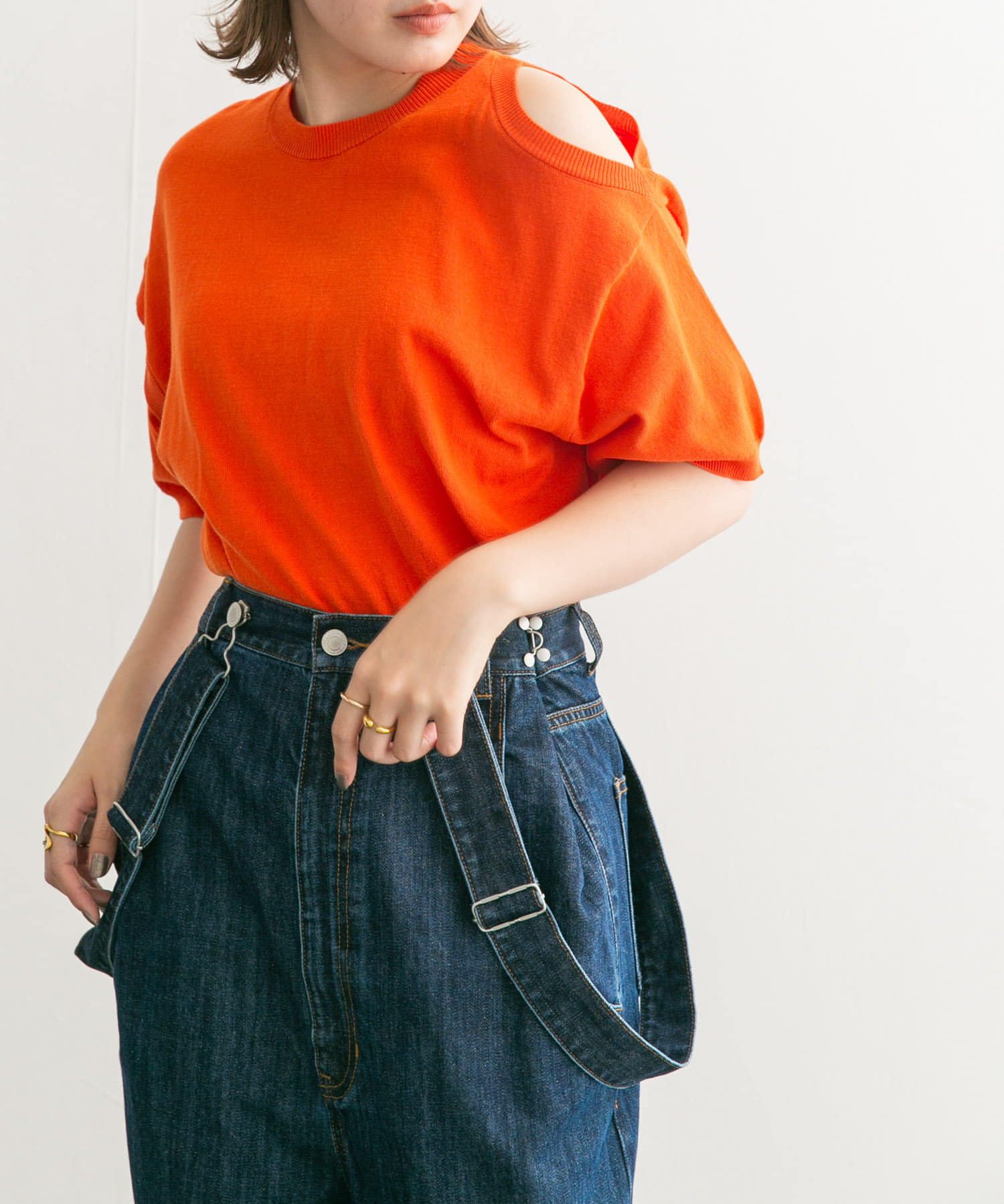 身長：160cm サイズ：one