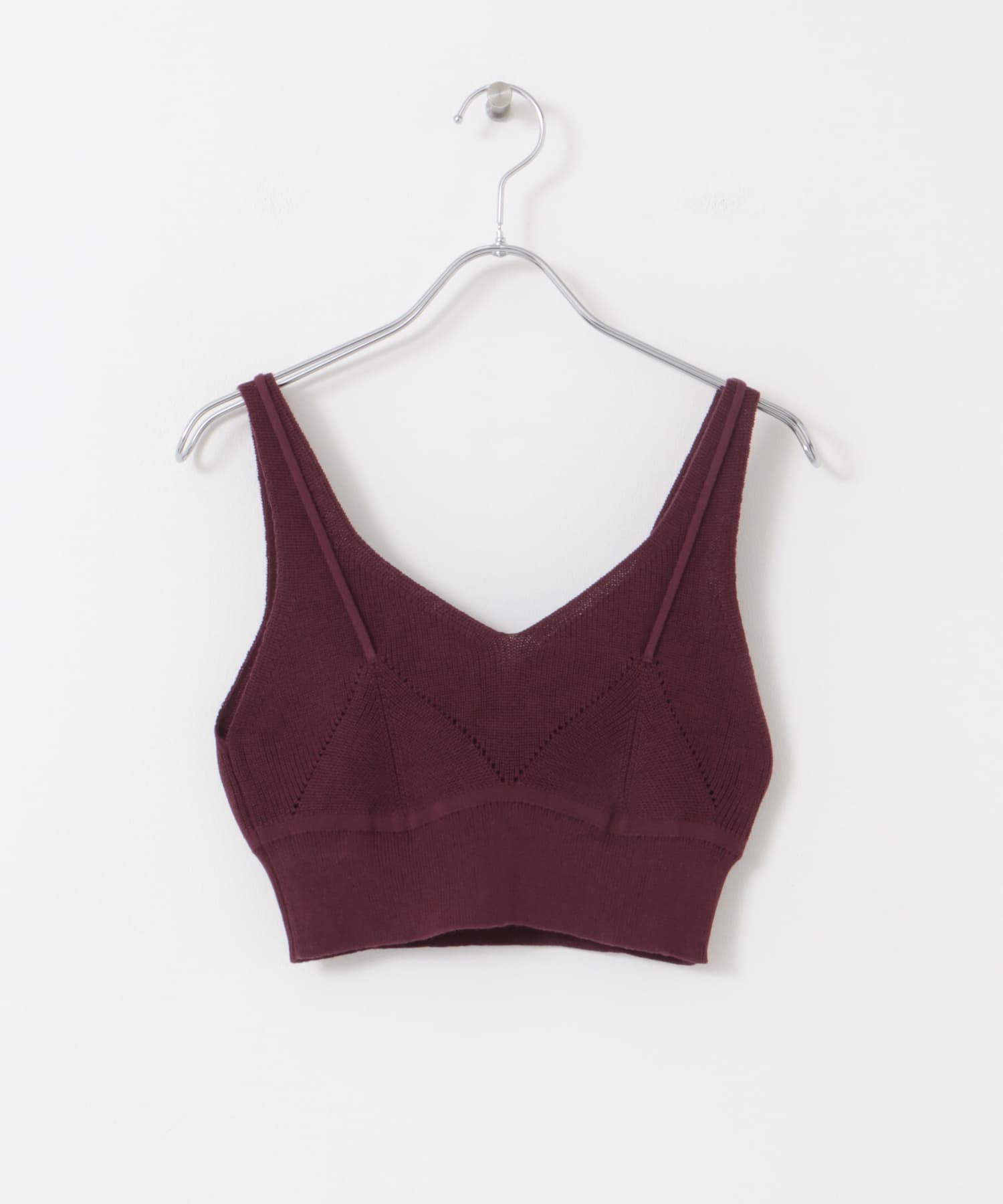 レイヤードライクニットビスチェ BORDEAUX one