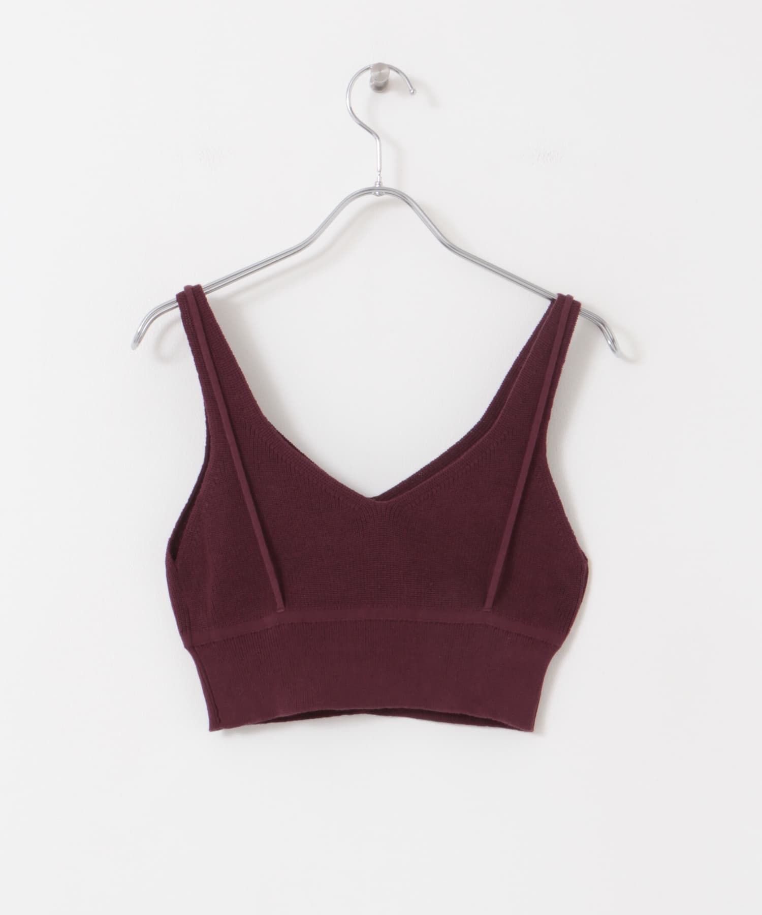 レイヤードライクニットビスチェ BORDEAUX one