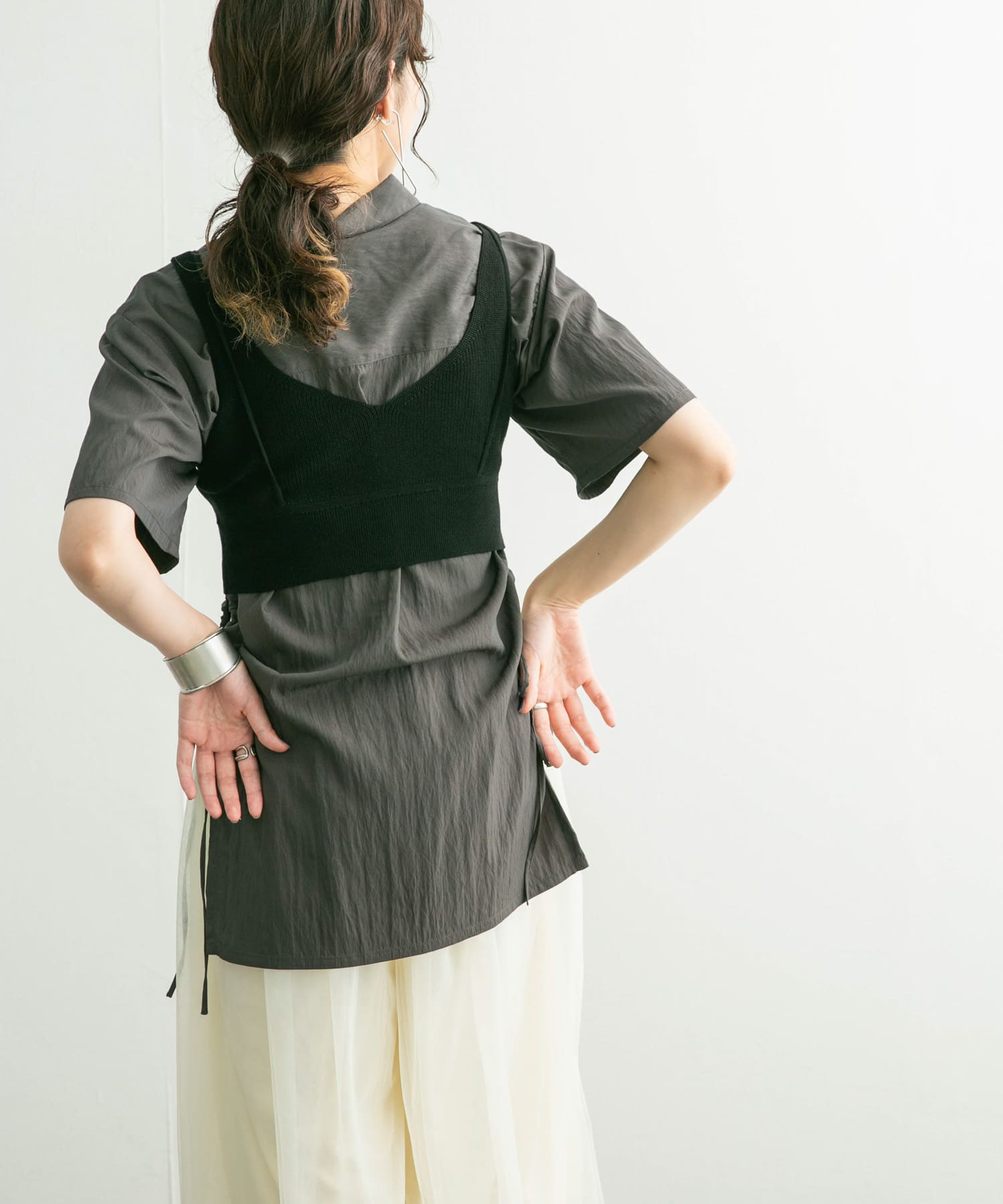 身長：160cm サイズ：one