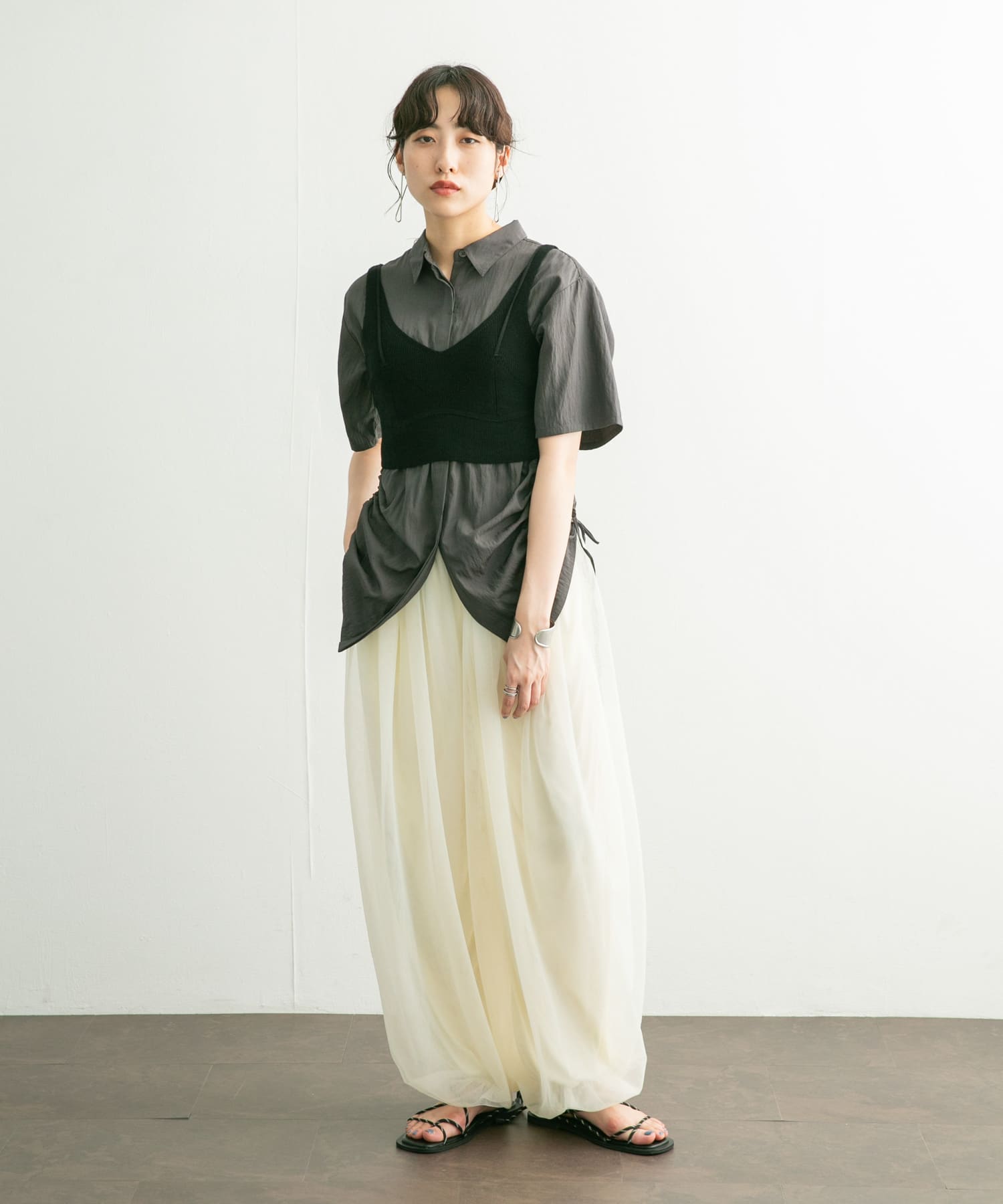 身長：160cm サイズ：one