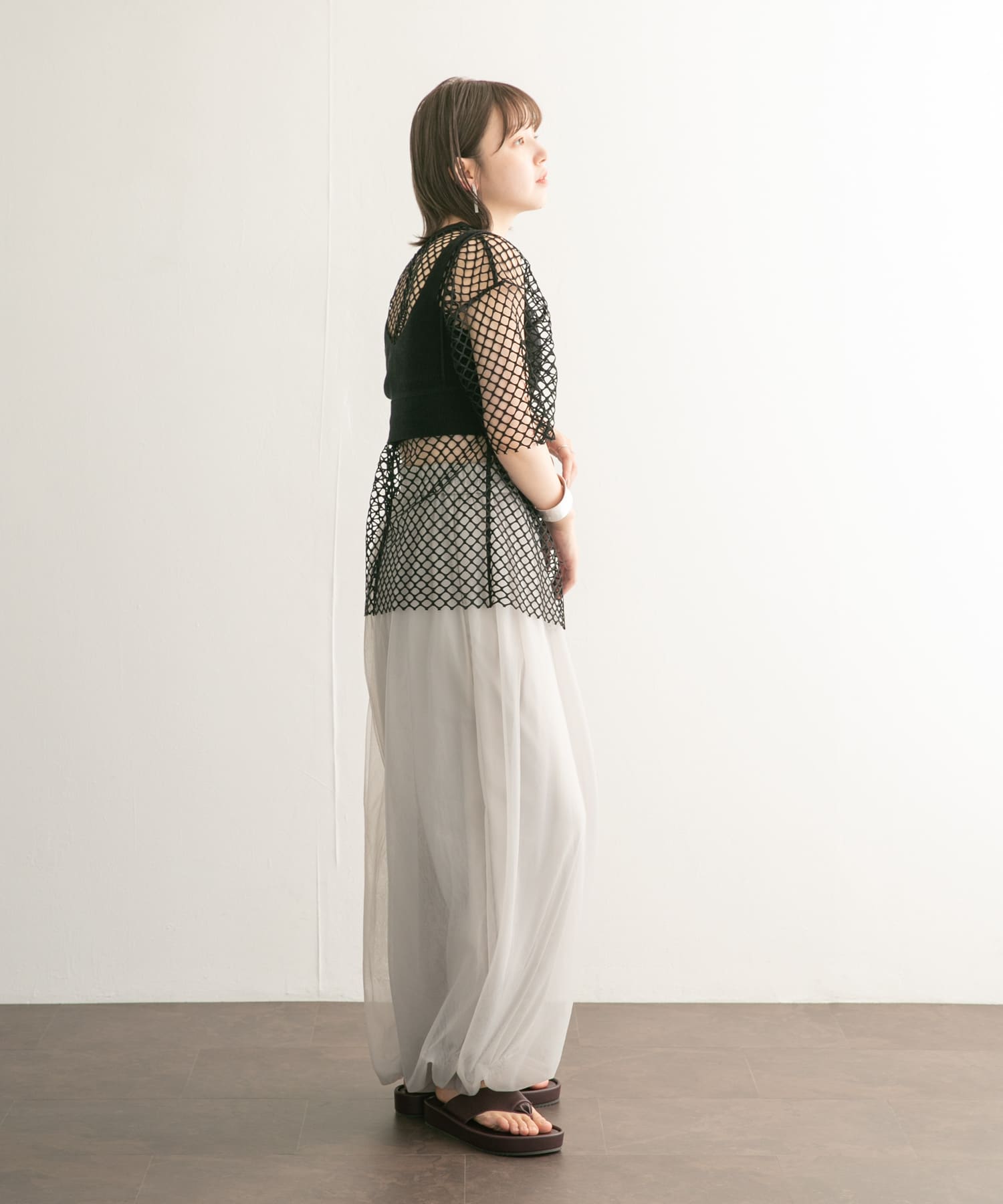 身長：160cm サイズ：one