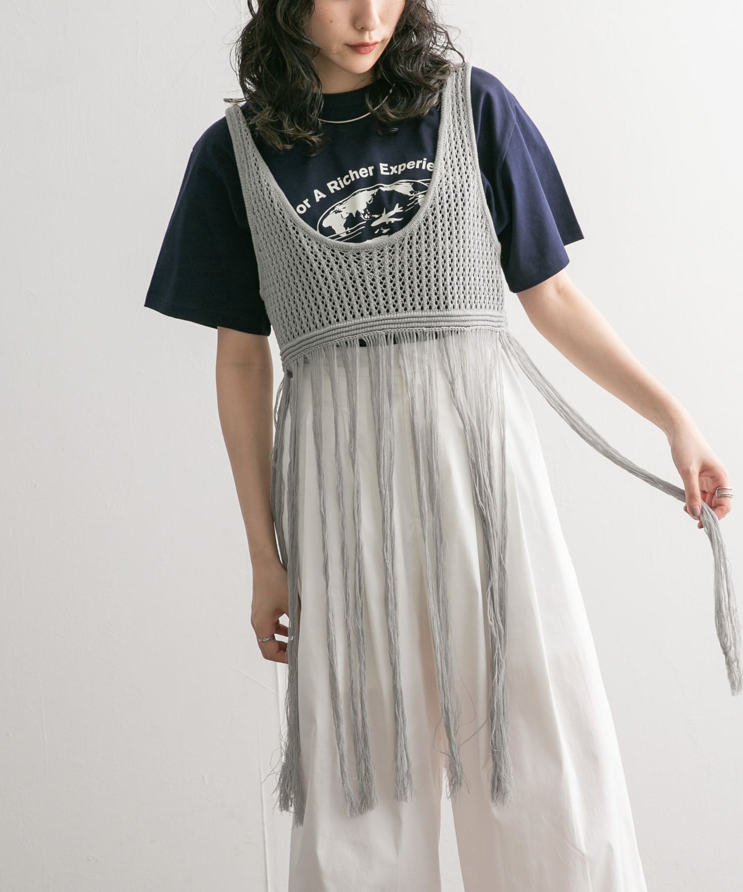身長：160cm サイズ：one