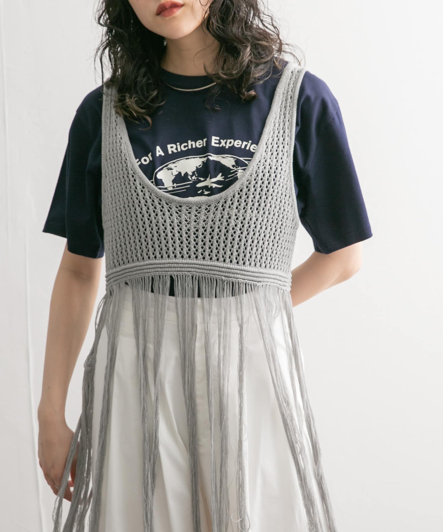 身長：160cm サイズ：one