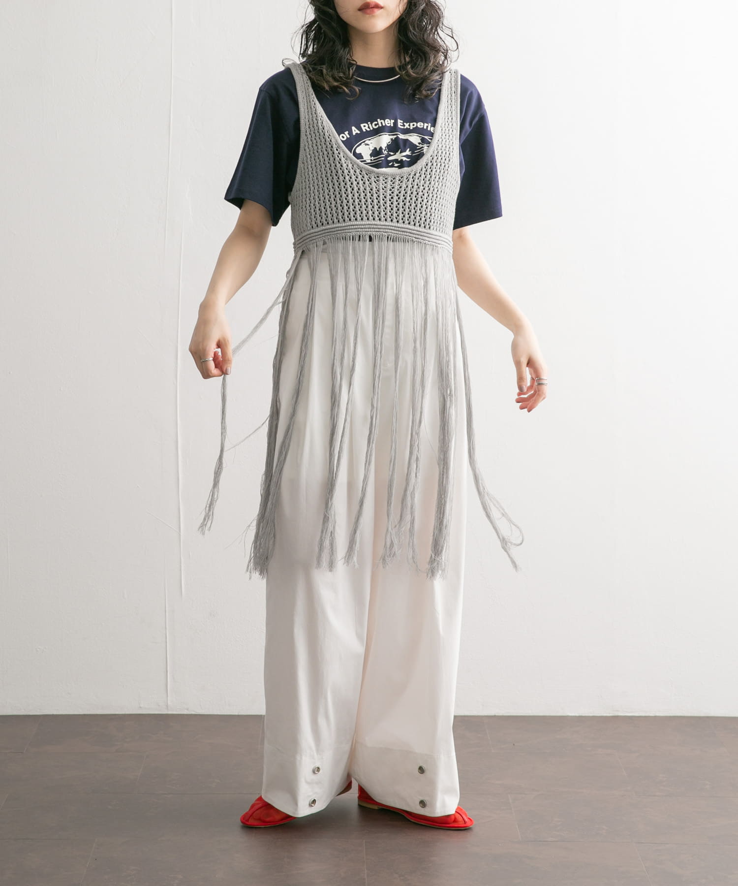 身長：160cm サイズ：one