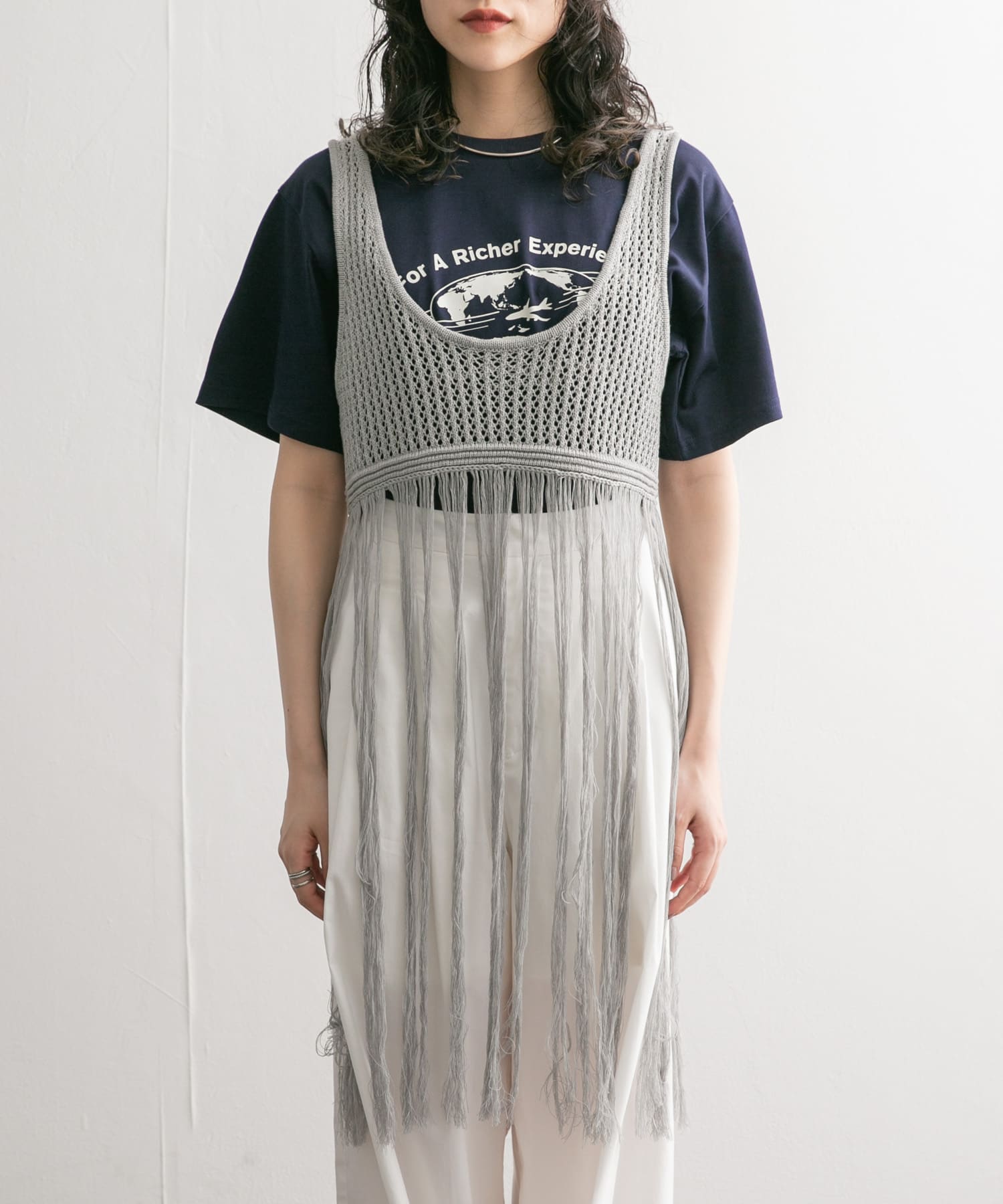 身長：160cm サイズ：one