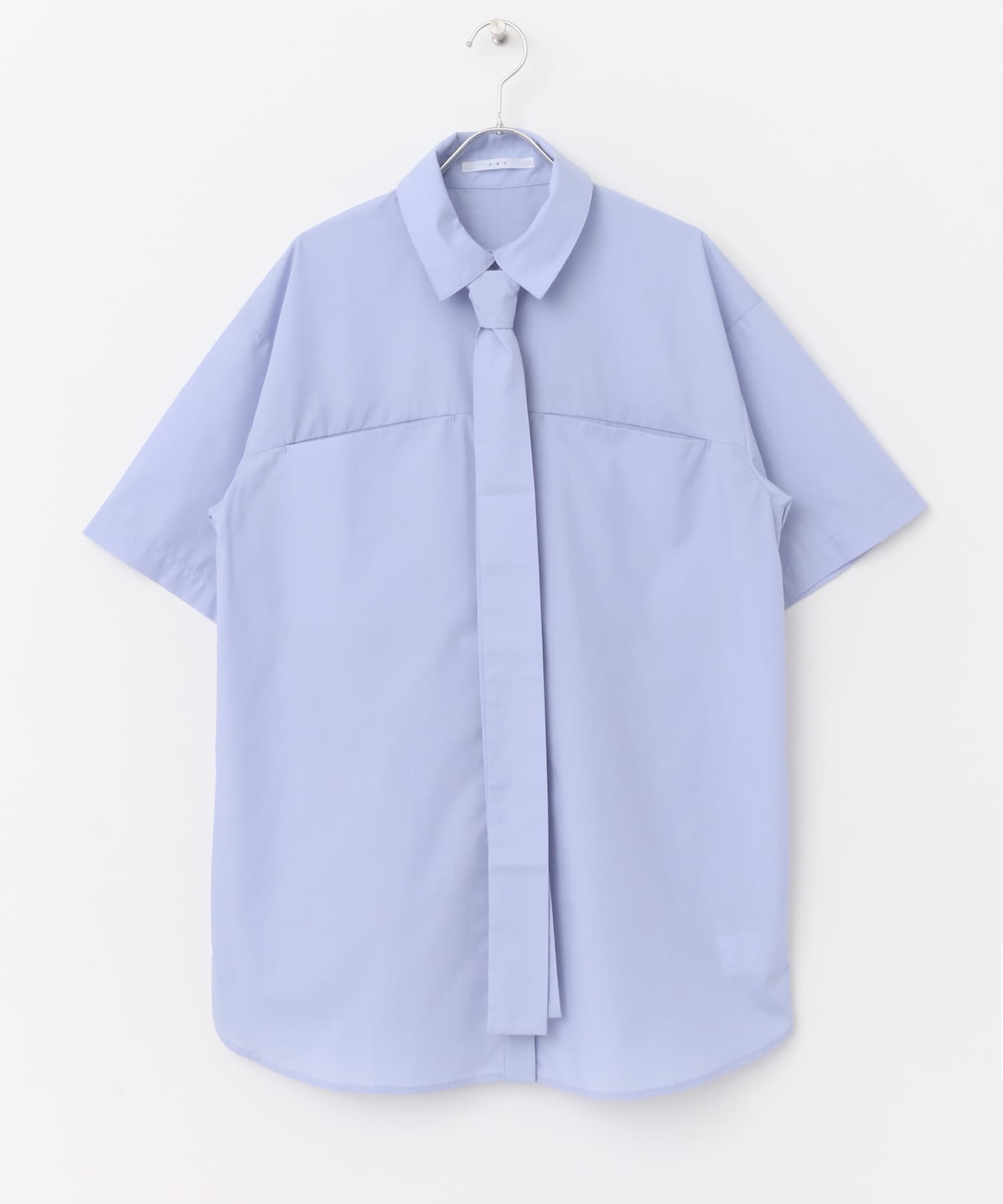 タイSETコクーンロングシャツ BLUE one