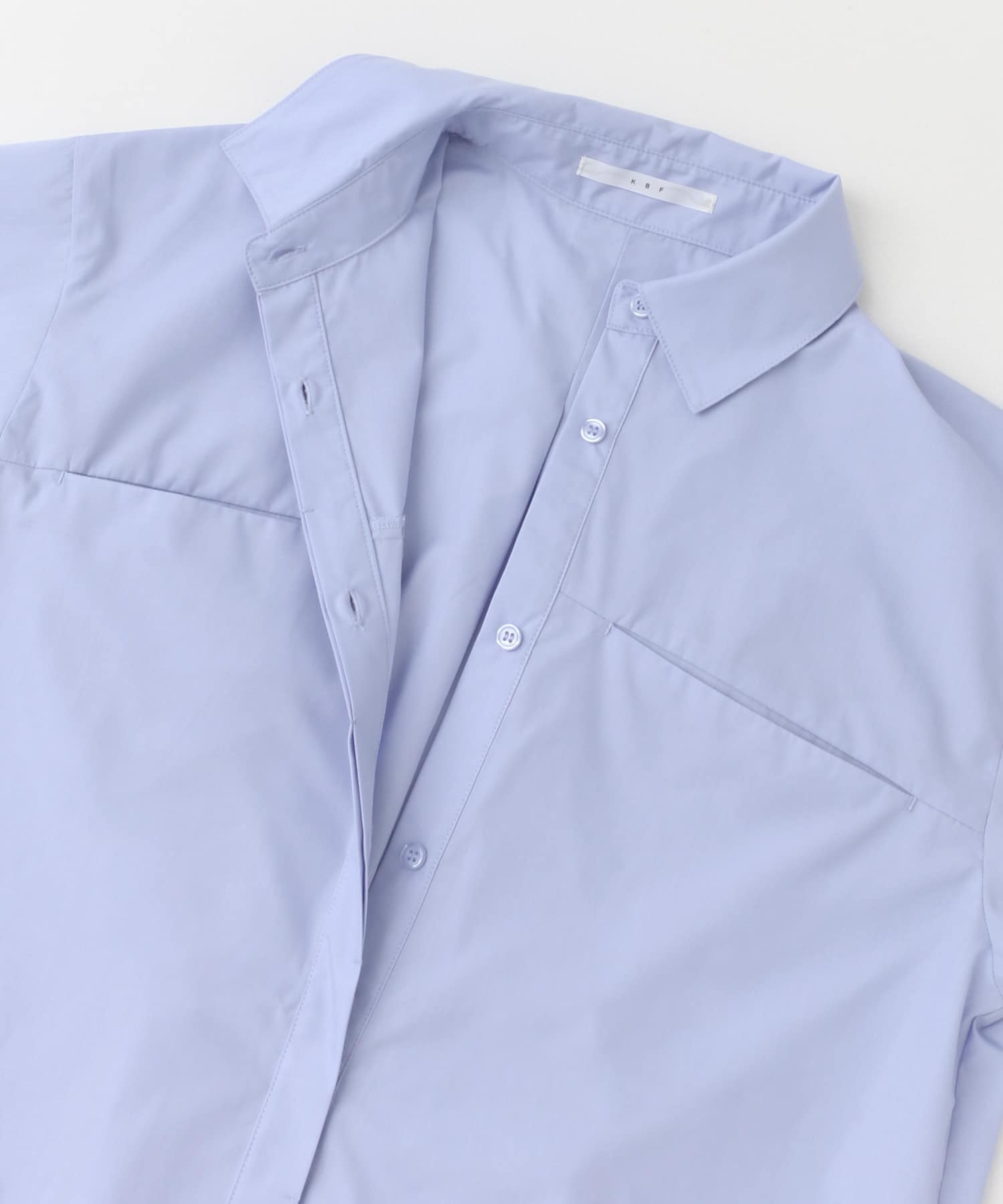 タイSETコクーンロングシャツ BLUE one