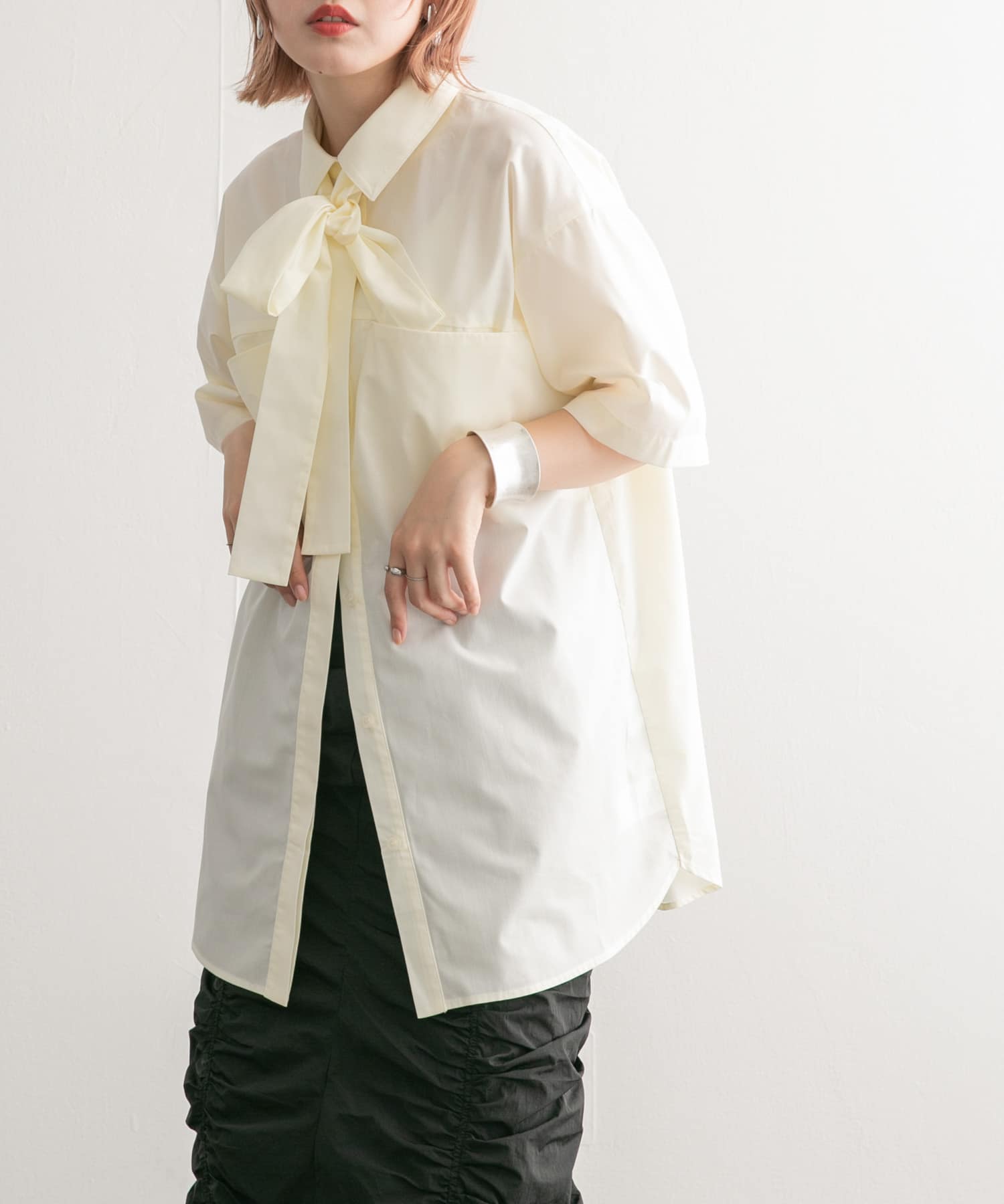 身長：160cm サイズ：one