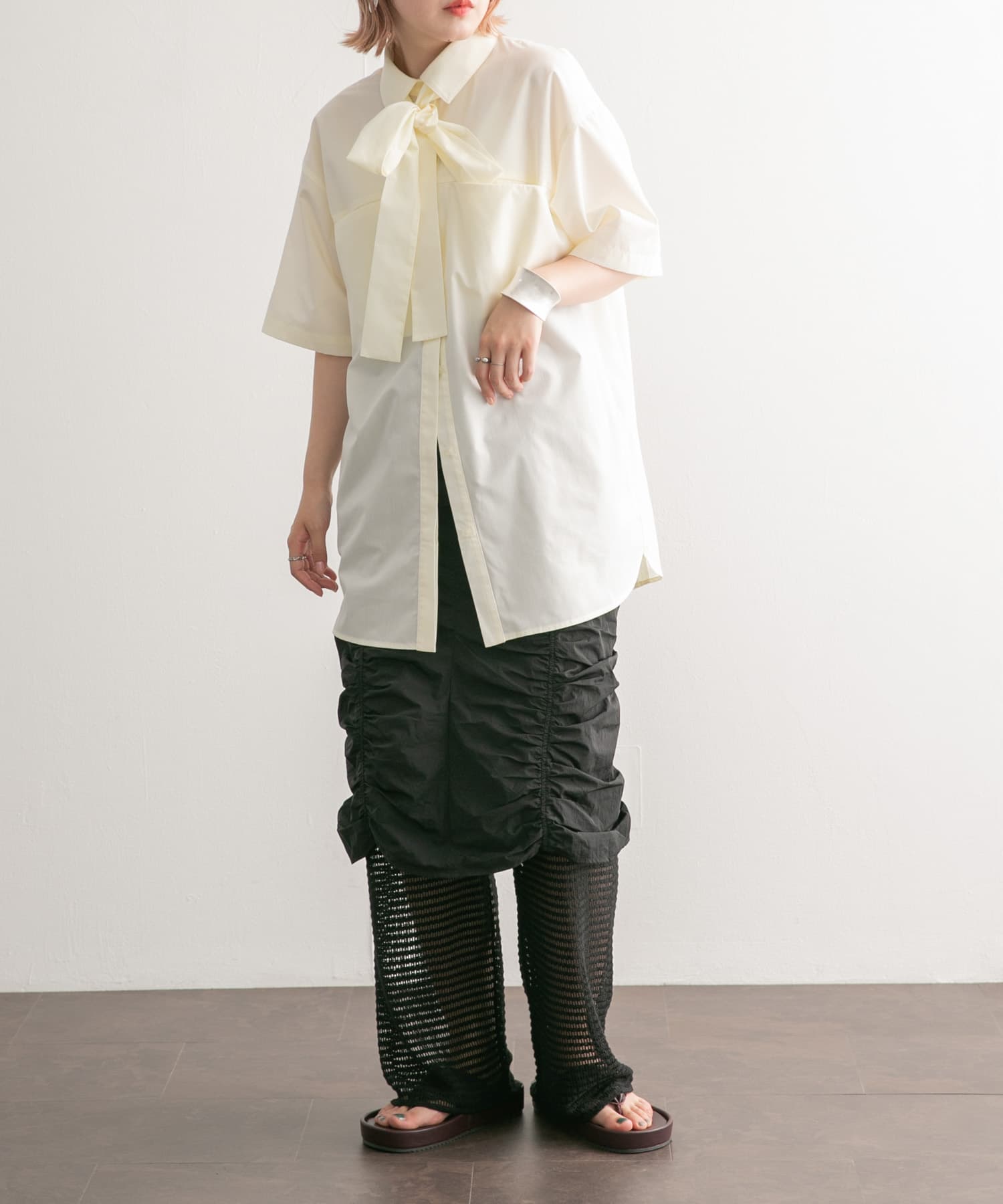 身長：160cm サイズ：one
