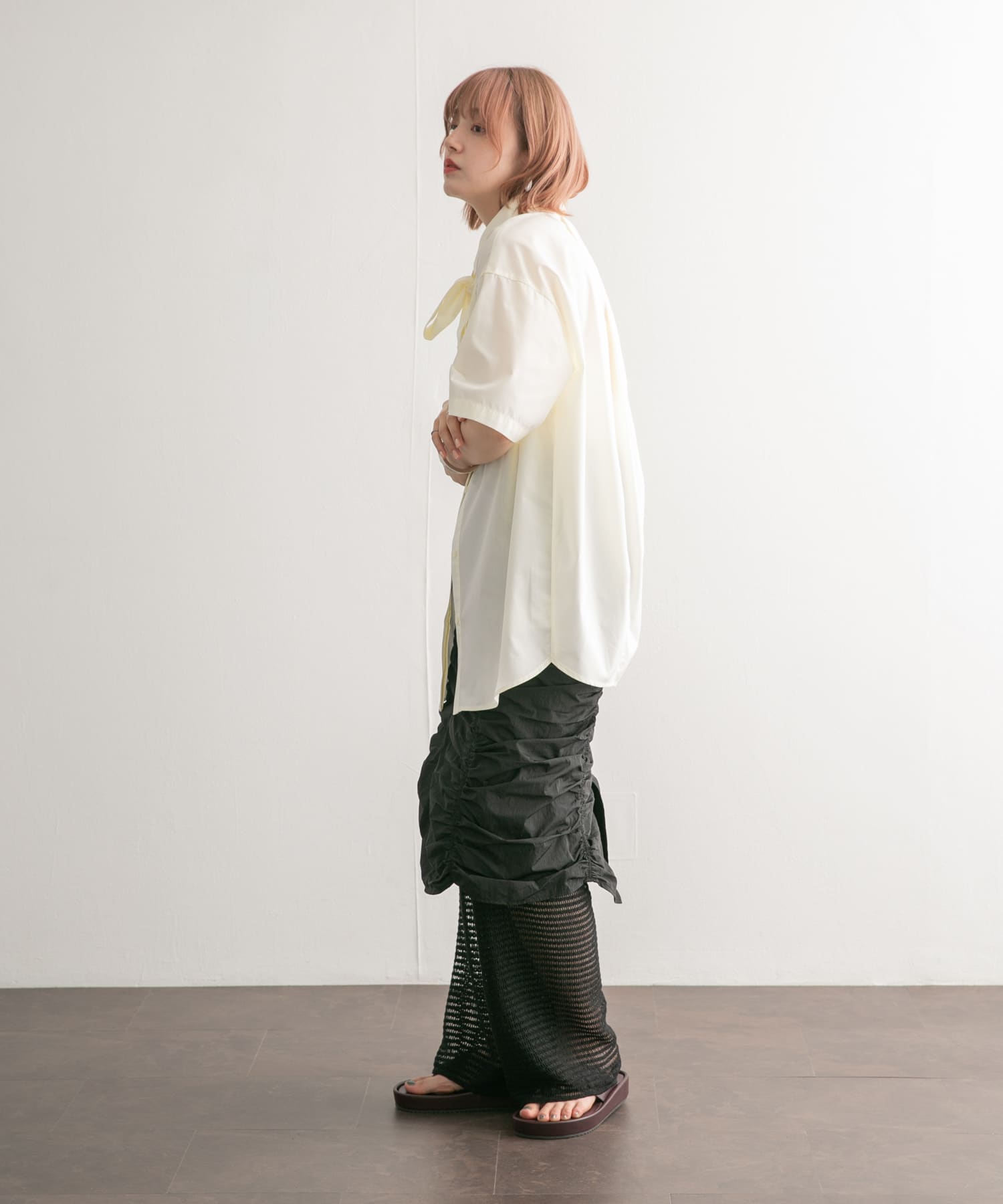身長：160cm サイズ：one