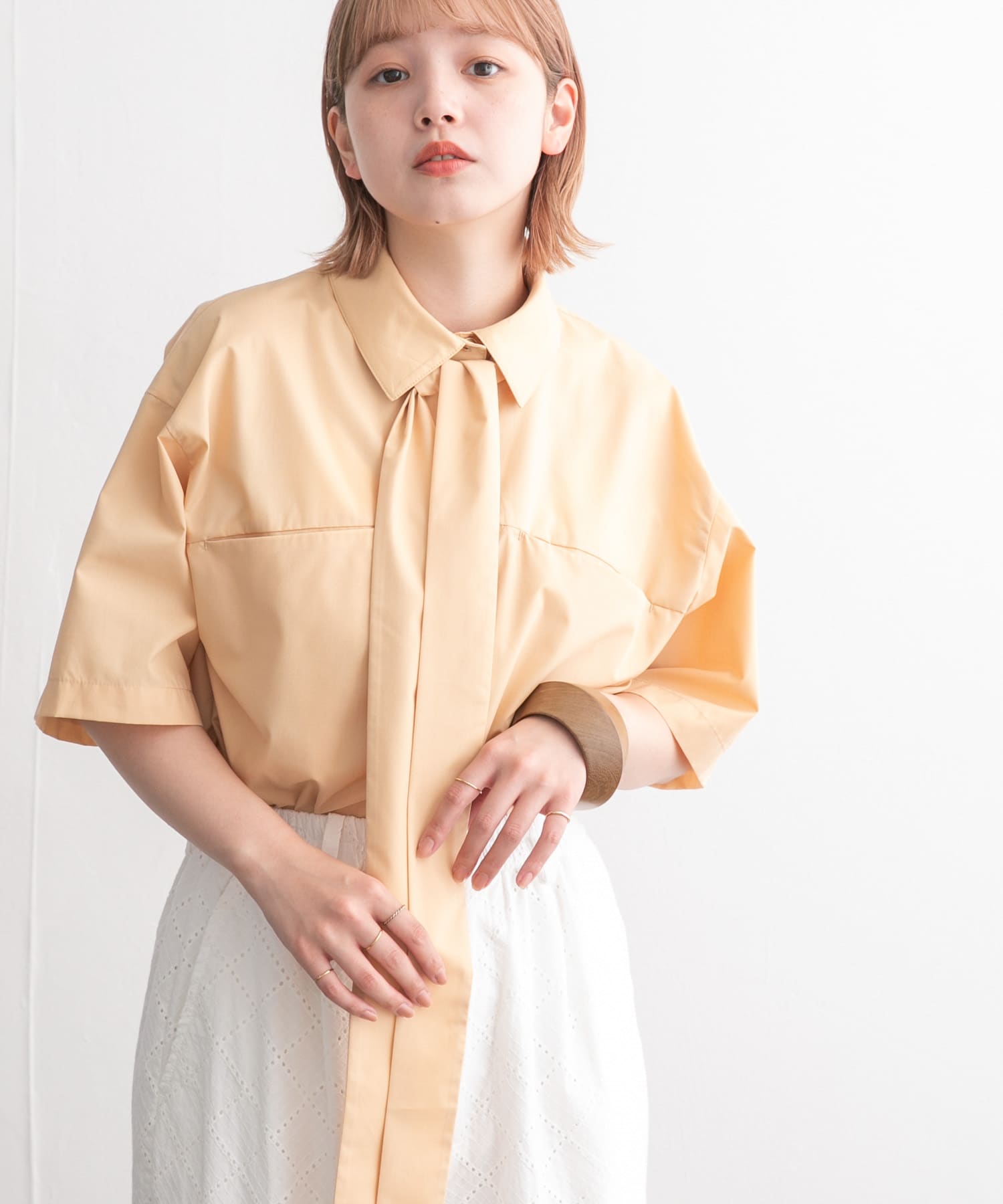 身長：160cm サイズ：one