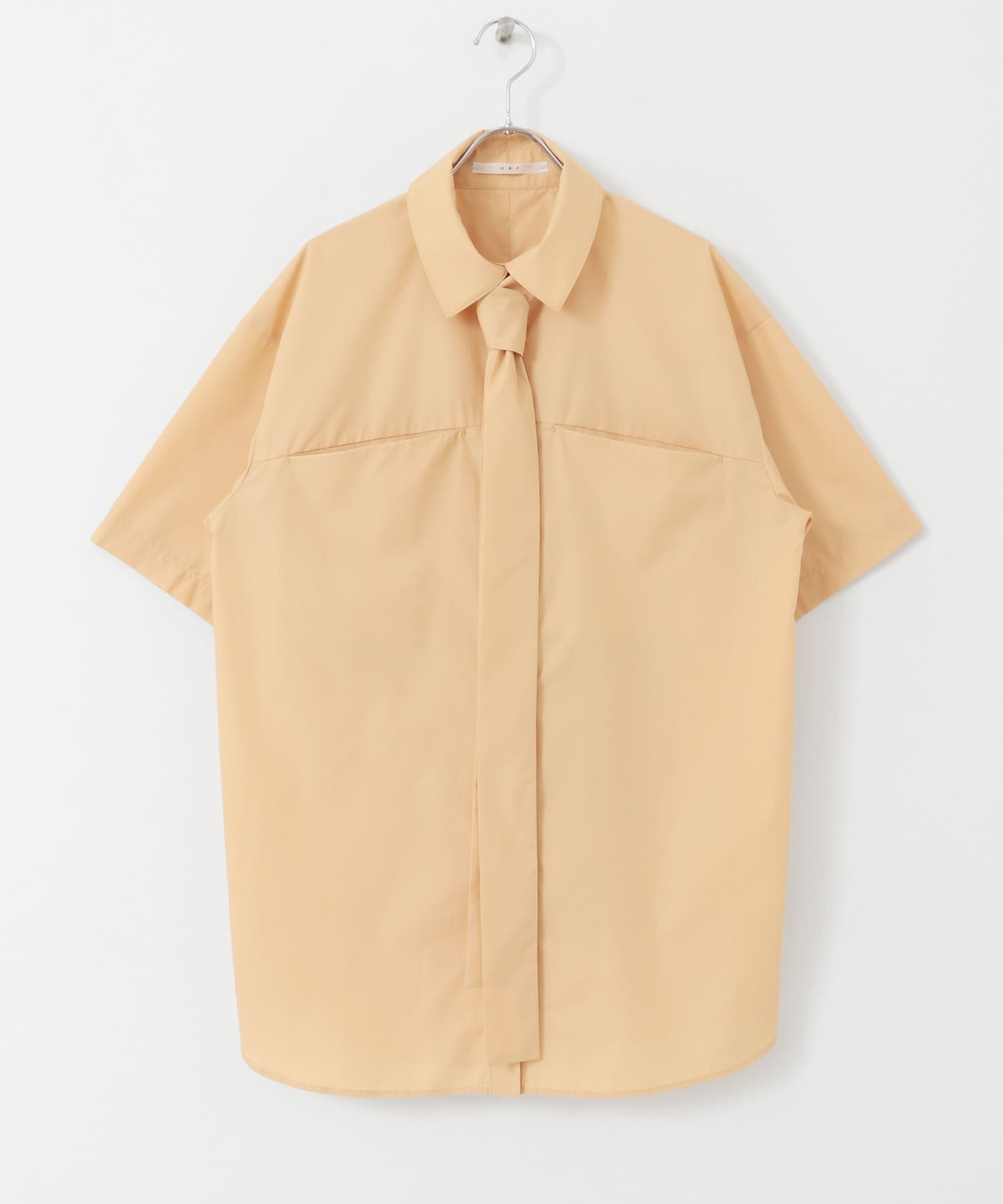 タイSETコクーンロングシャツ APRICOT one