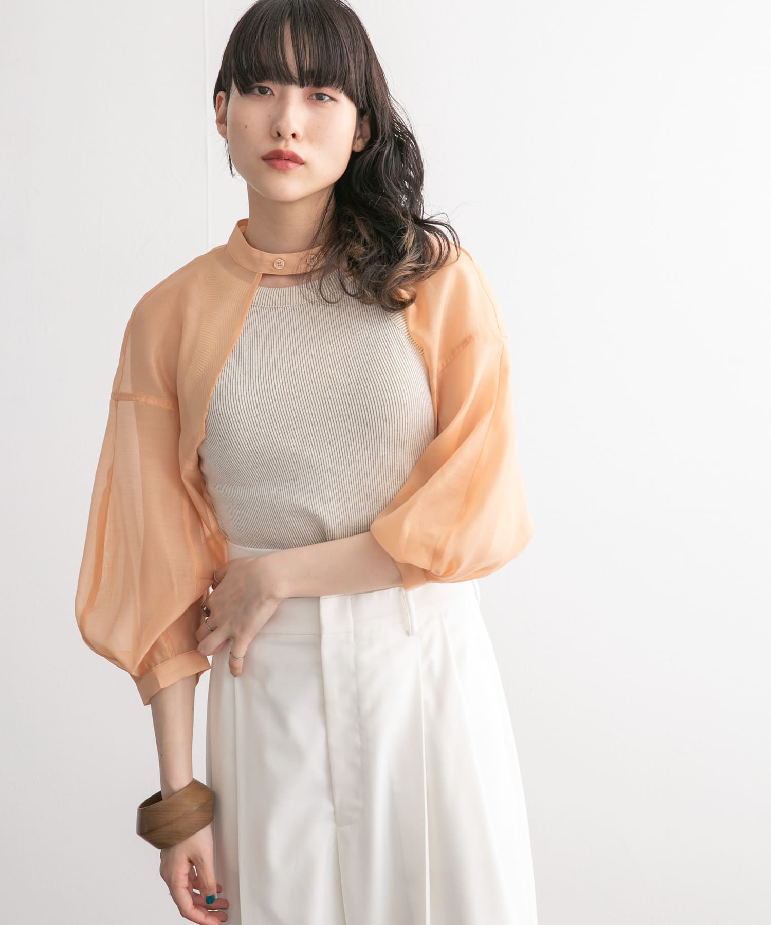 身長：160cm サイズ：one