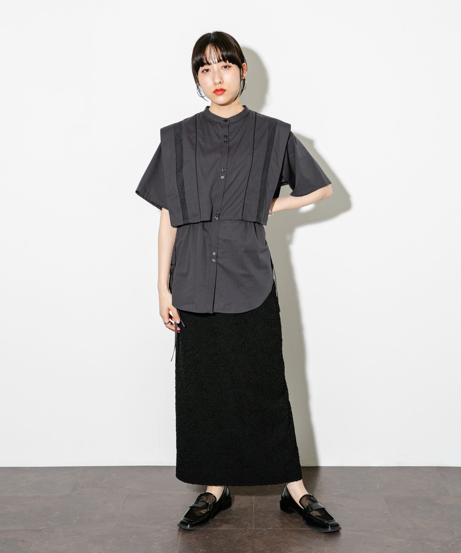 身長：160cm サイズ：one