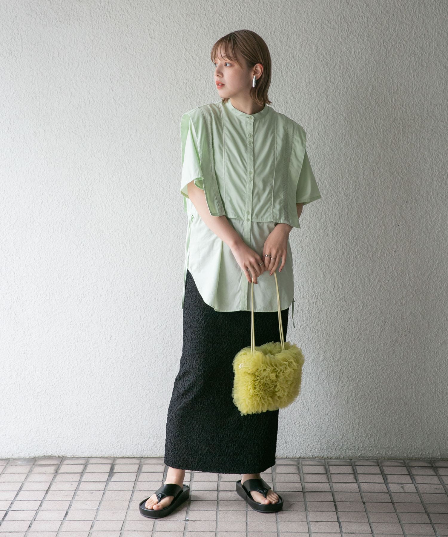 身長：160cm サイズ：one