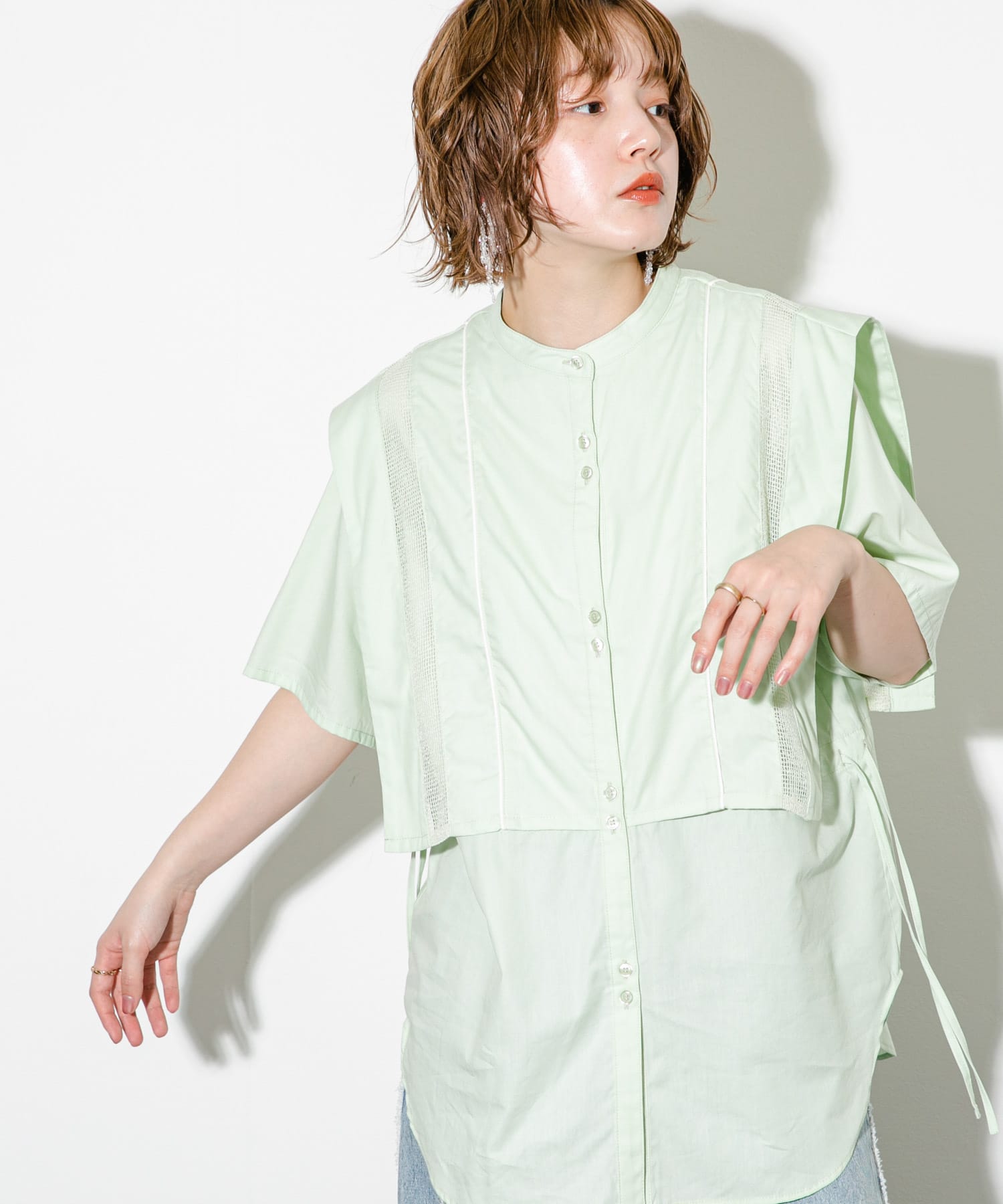 身長：160cm サイズ：one