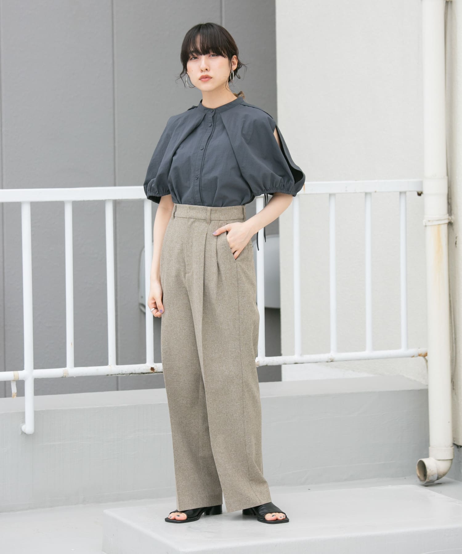 身長：160cm サイズ：one