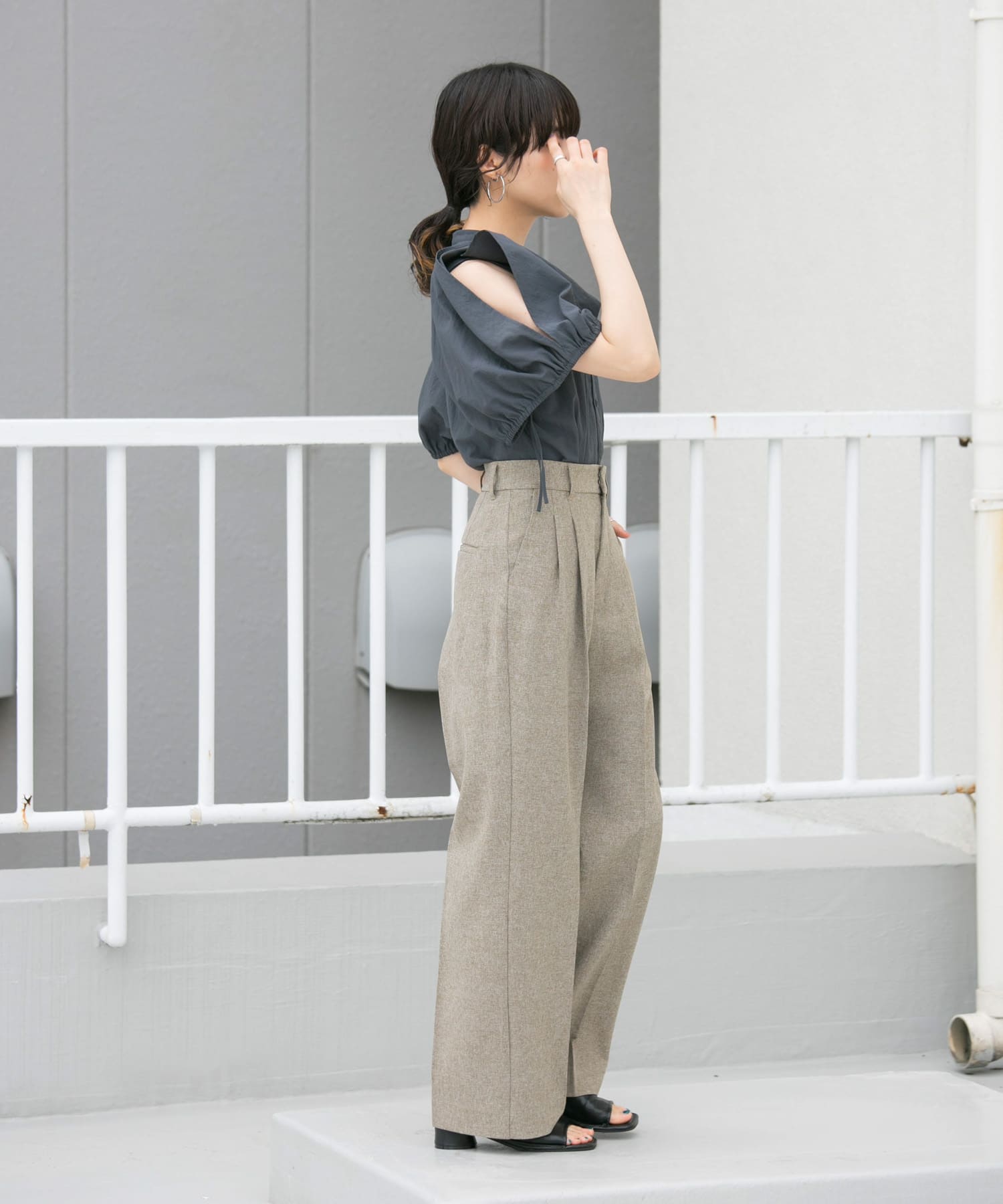 身長：160cm サイズ：one