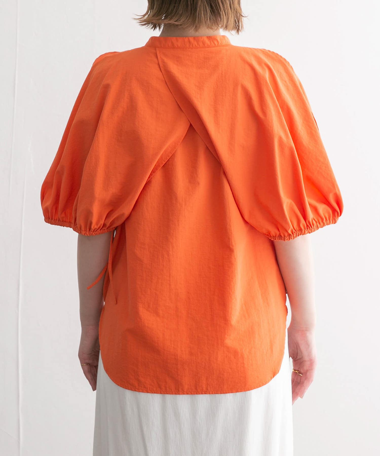 2WAYスリーブブラウス ORANGE one