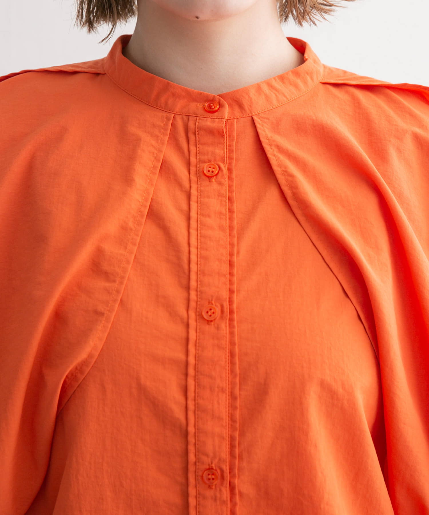 2WAYスリーブブラウス ORANGE one