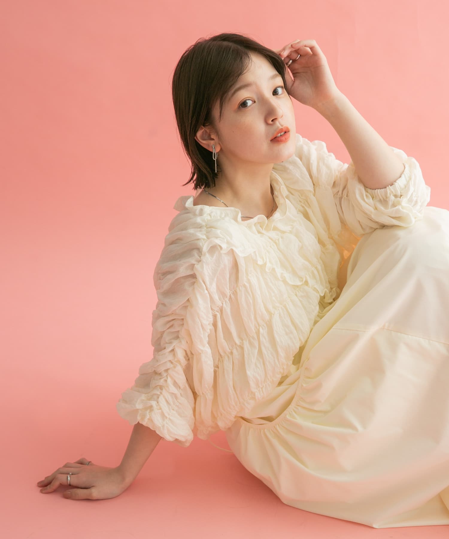 身長：160cm サイズ：one