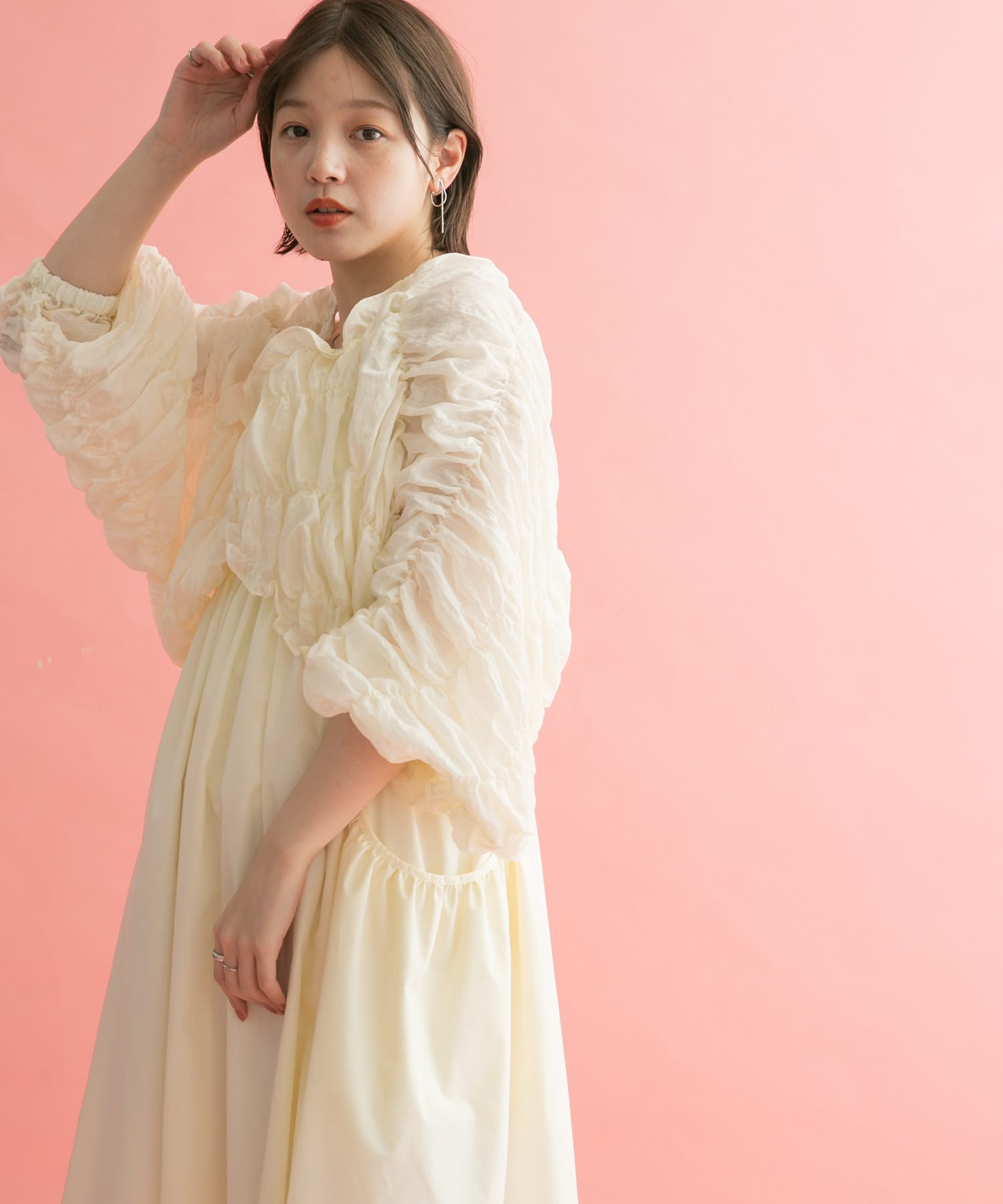 身長：160cm サイズ：one