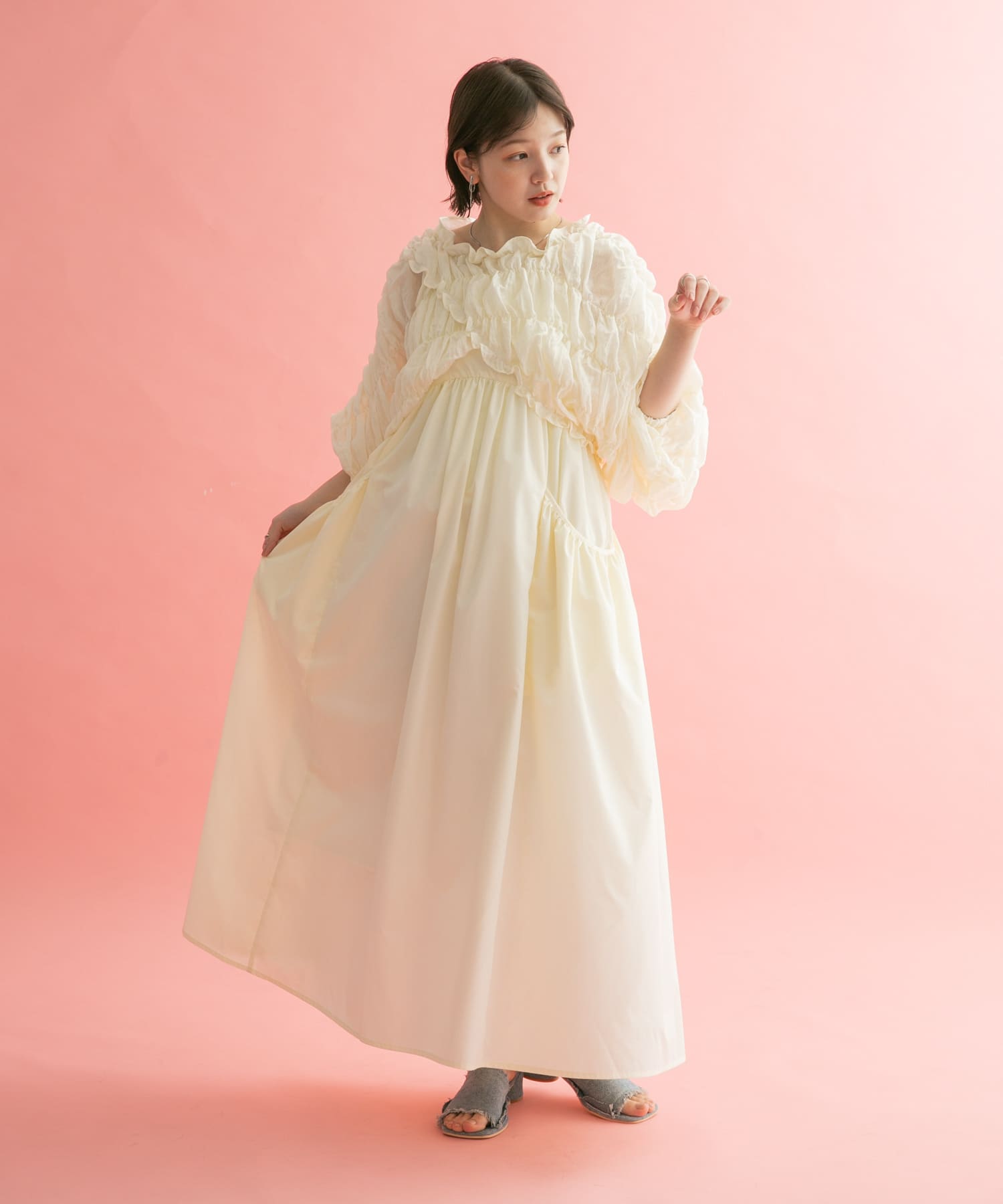 身長：160cm サイズ：one