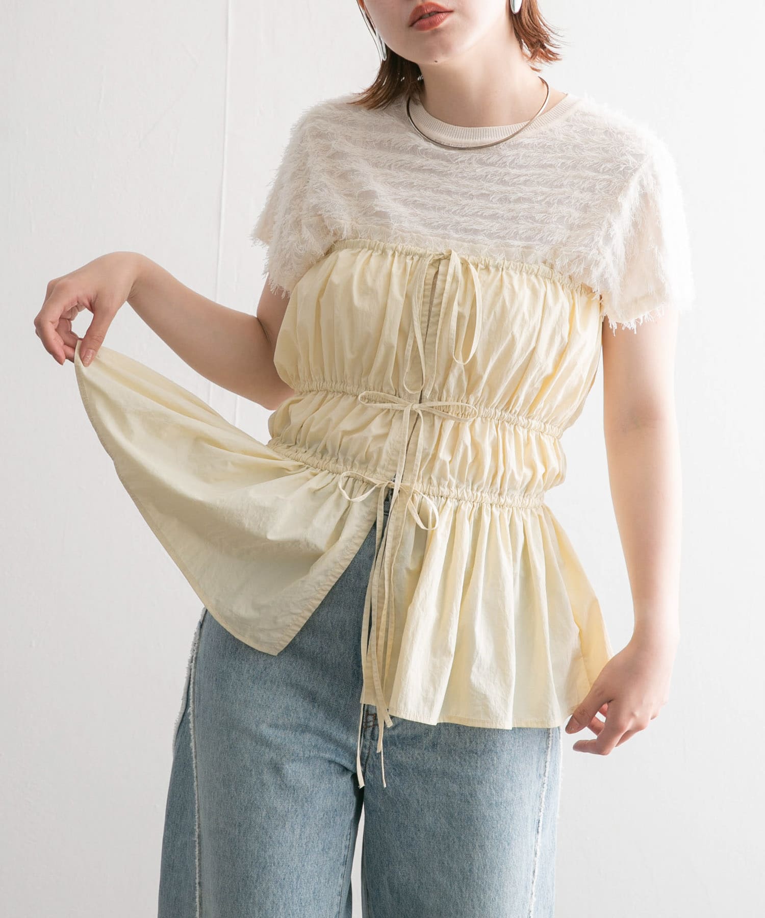 身長：160cm サイズ：one