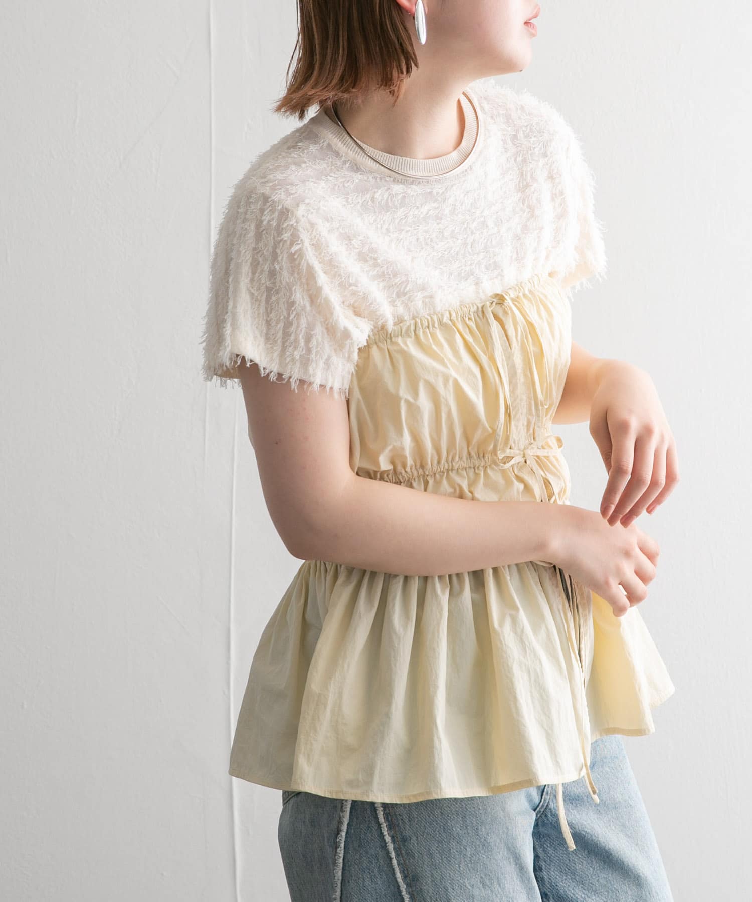 身長：160cm サイズ：one