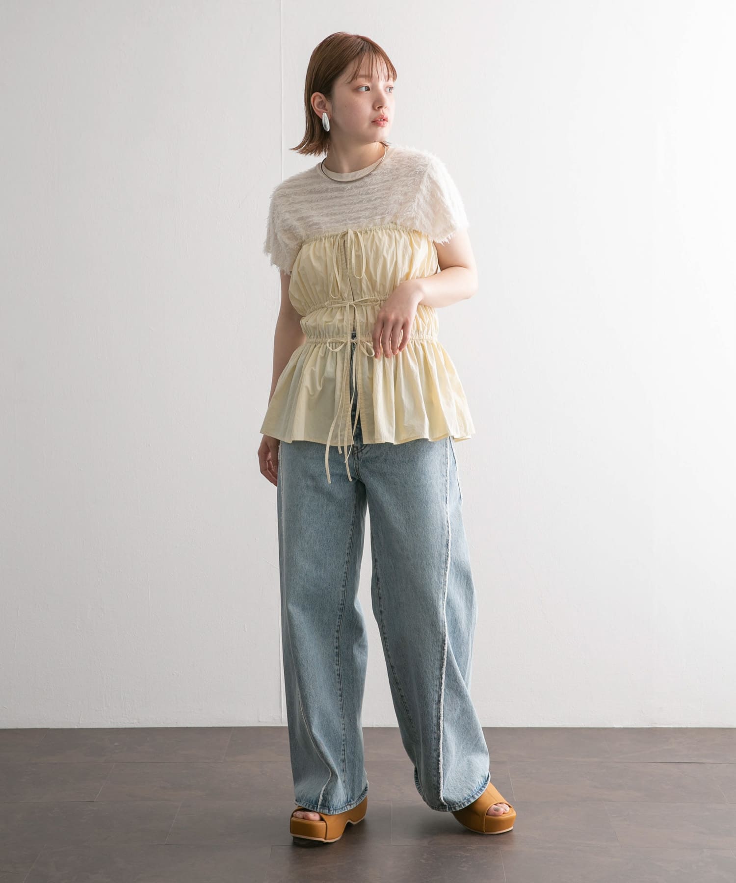 身長：160cm サイズ：one