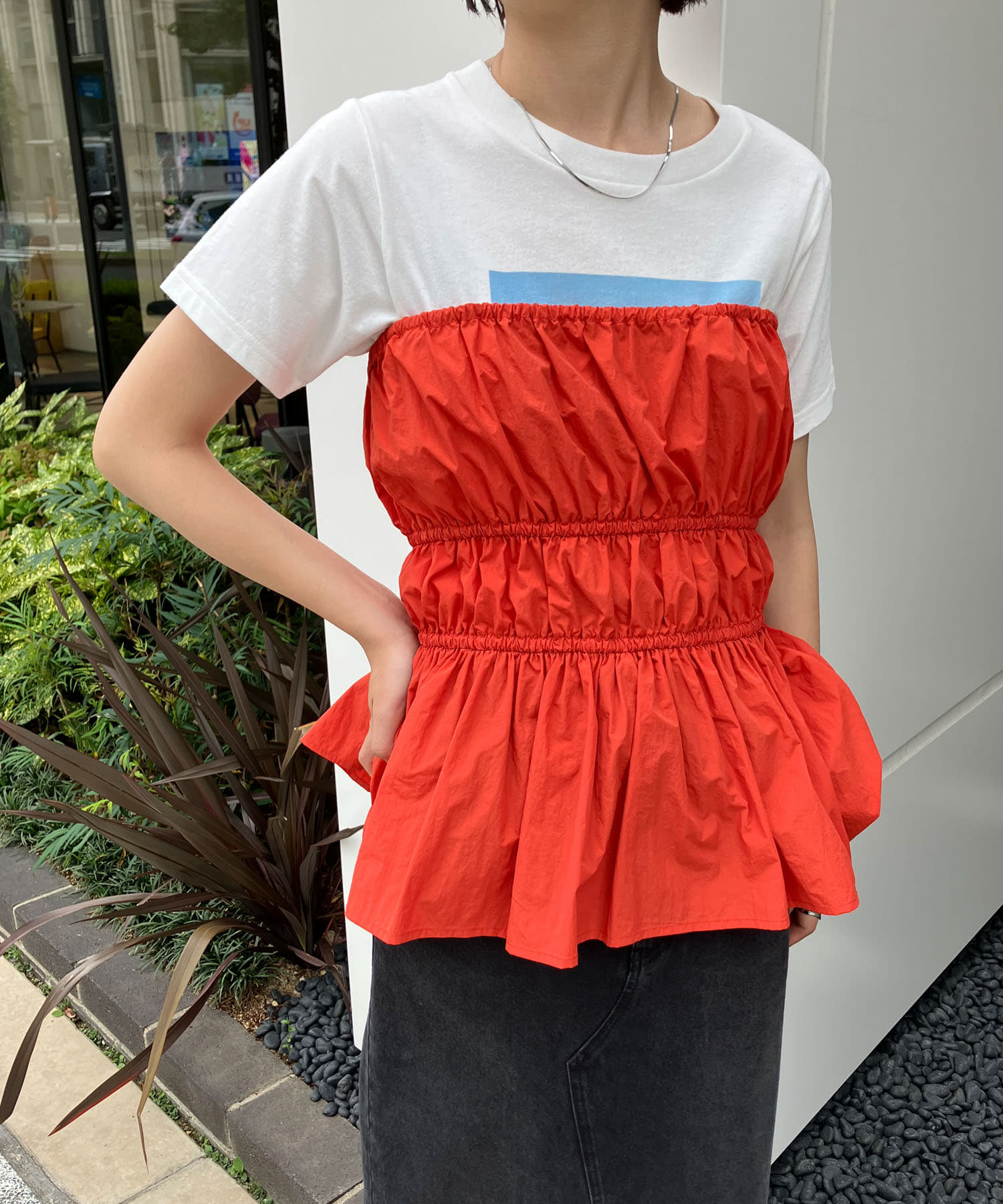 身長：160cm サイズ：one